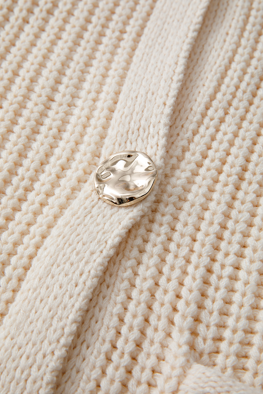 Fiery Red Solid Textured Knit Side Pockets Buttoned Sweater Vest