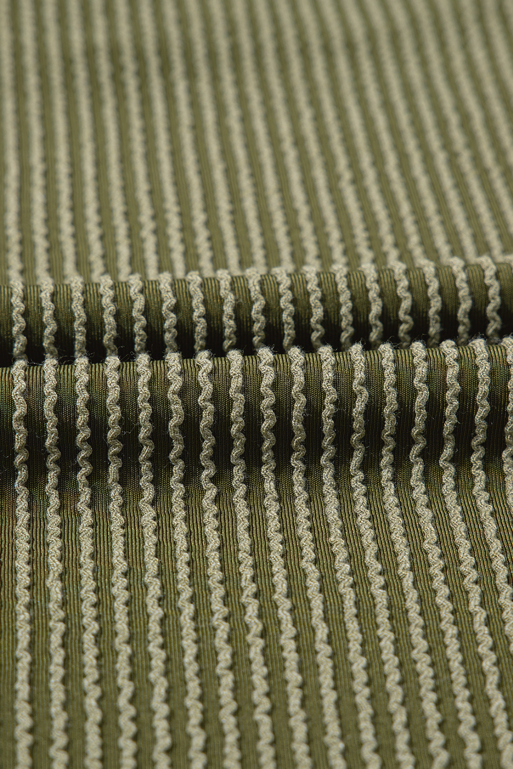 Smoke Gray Twisted Rib Texture Solid Hoodie