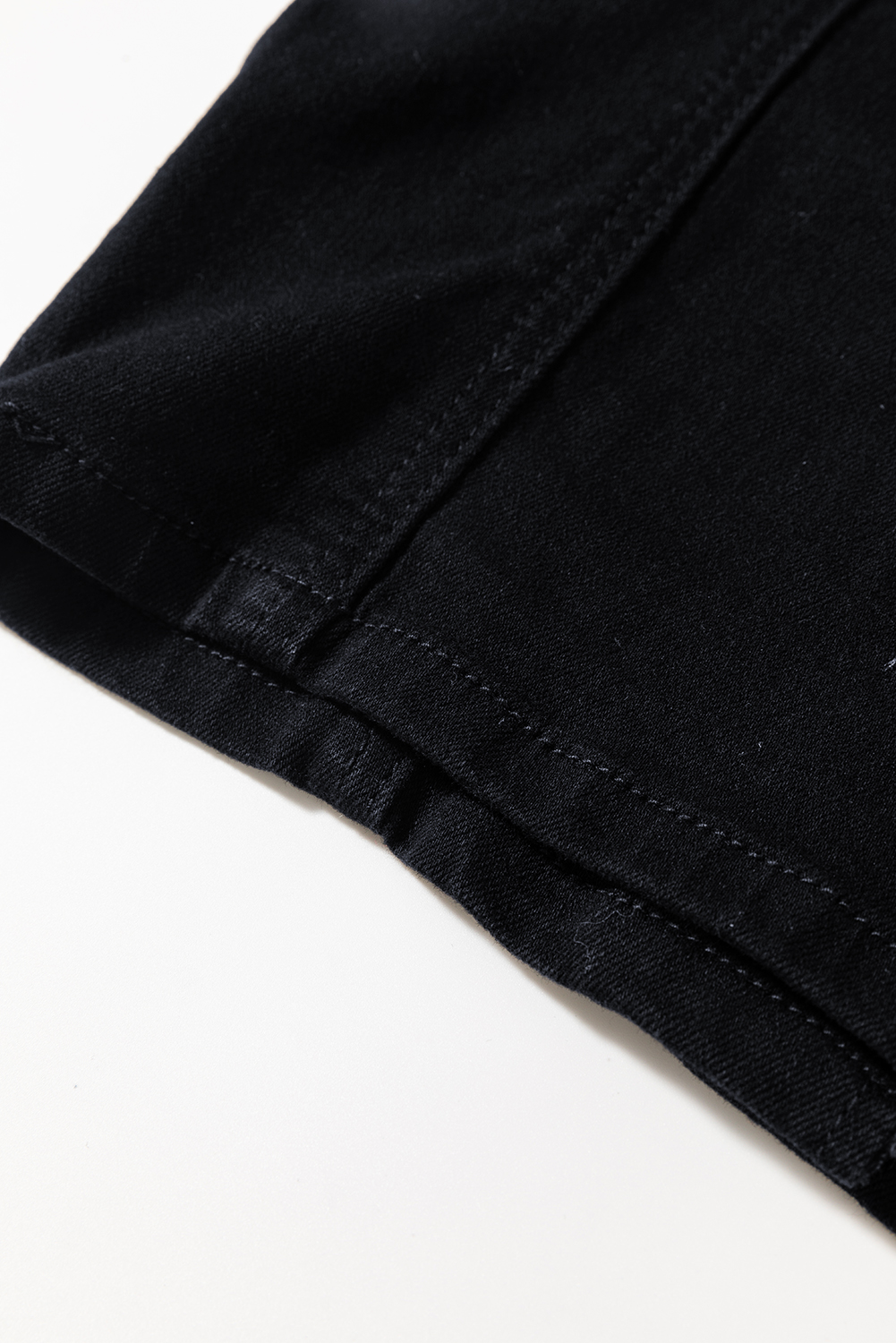 Black Acid Wash Buttoned Cropped Slim Denim Tank Top