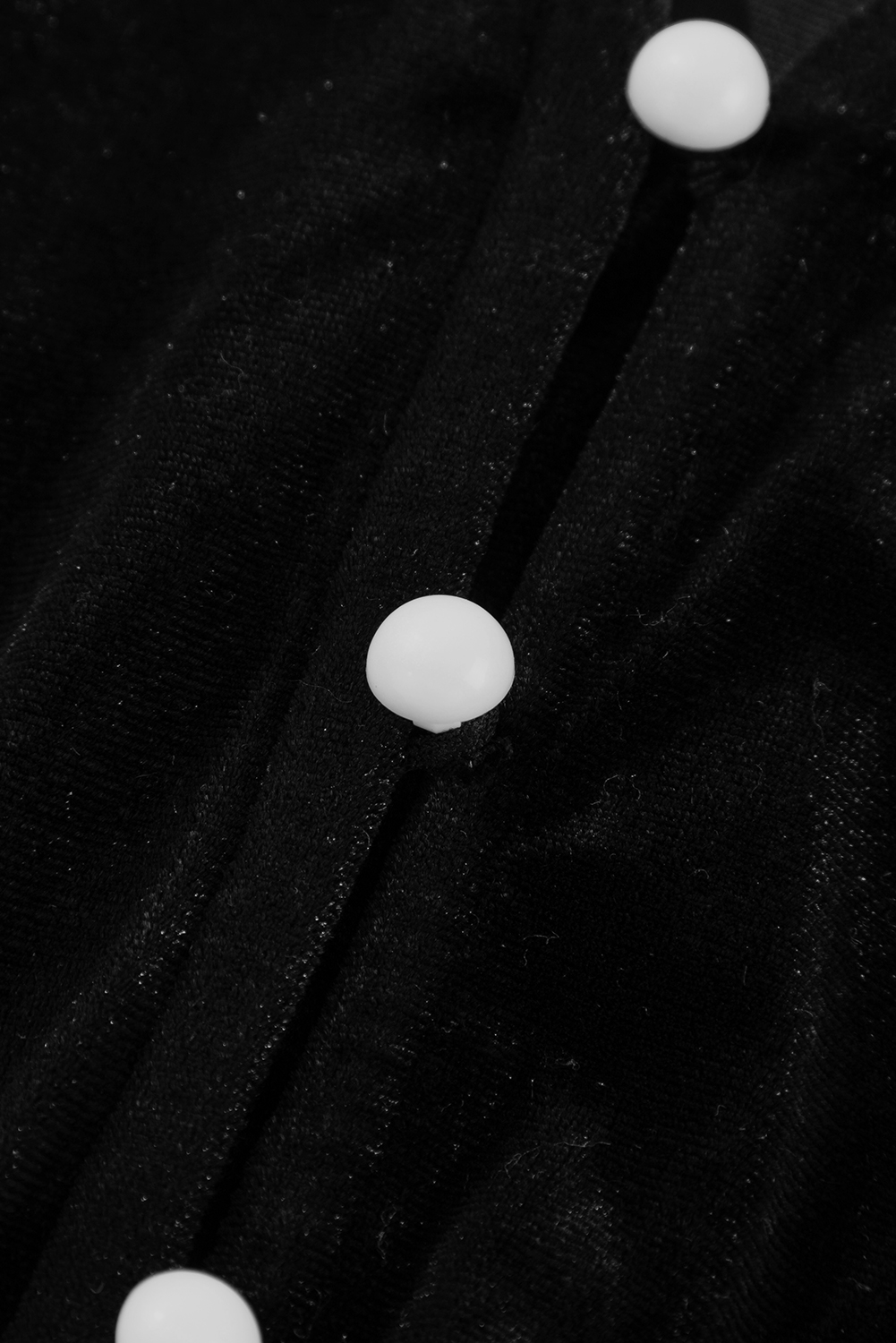 Dearlove Racing Red Velvet Buttoned Puff Sleeve V Neck Split Midi Dress