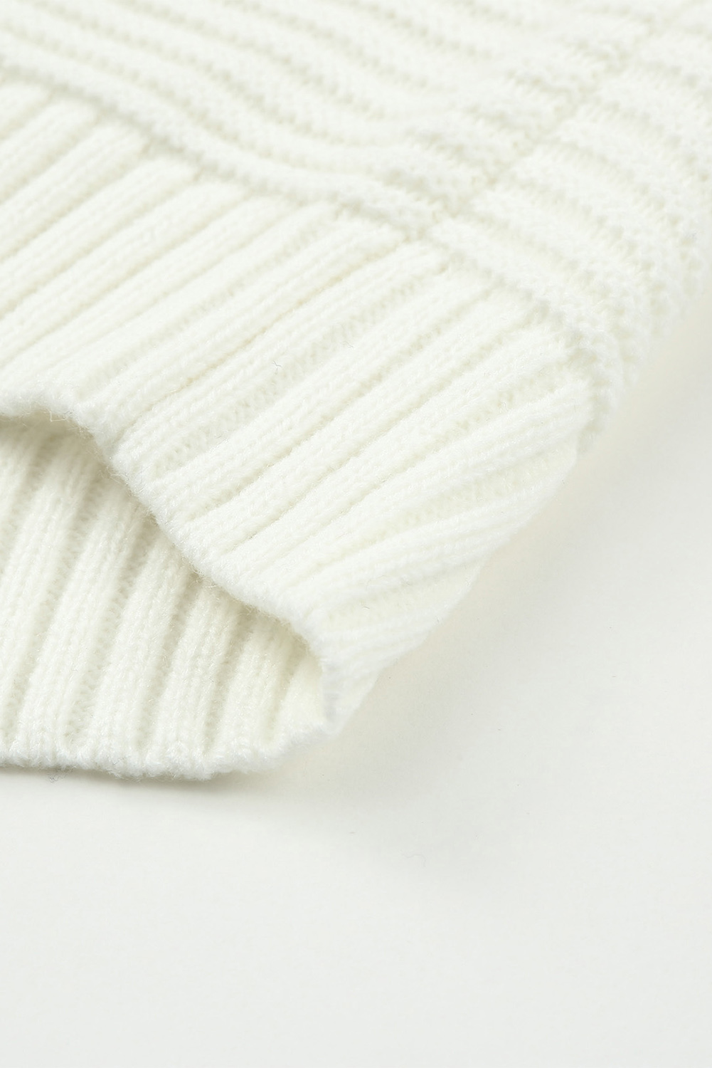 Two-Tone Chevron Pullover Sweater