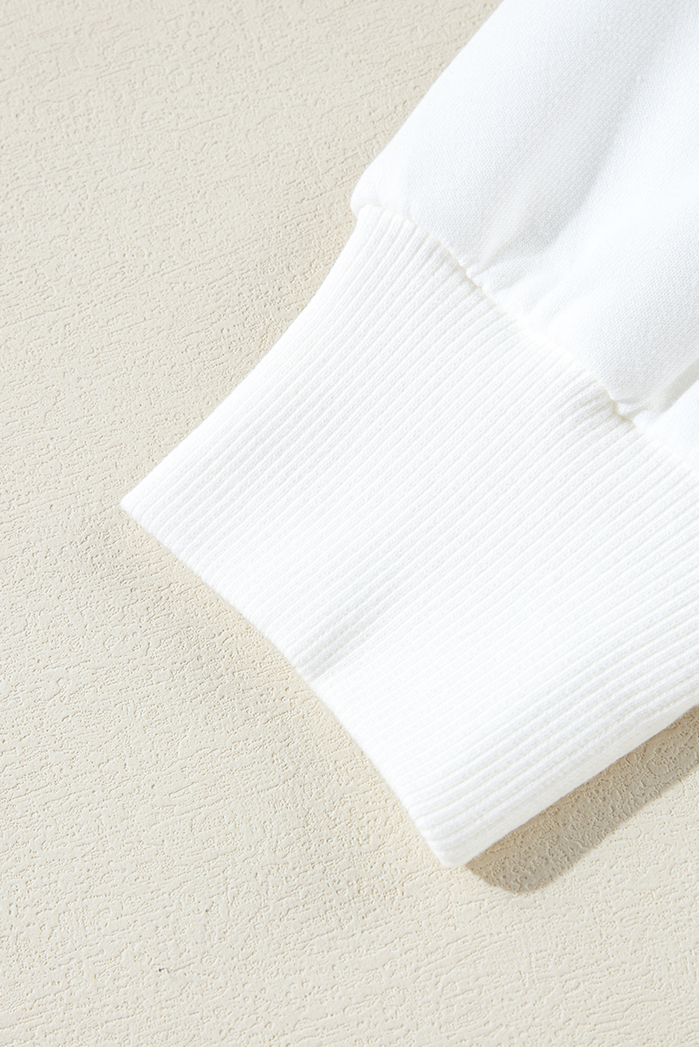 White Plus Size Colorful Striped Drop Shoulder Loose Sweatshirt