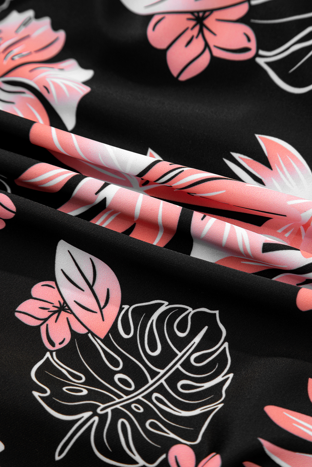 Black Square Neck Ruched Tommy Control One Piece Swimsuit