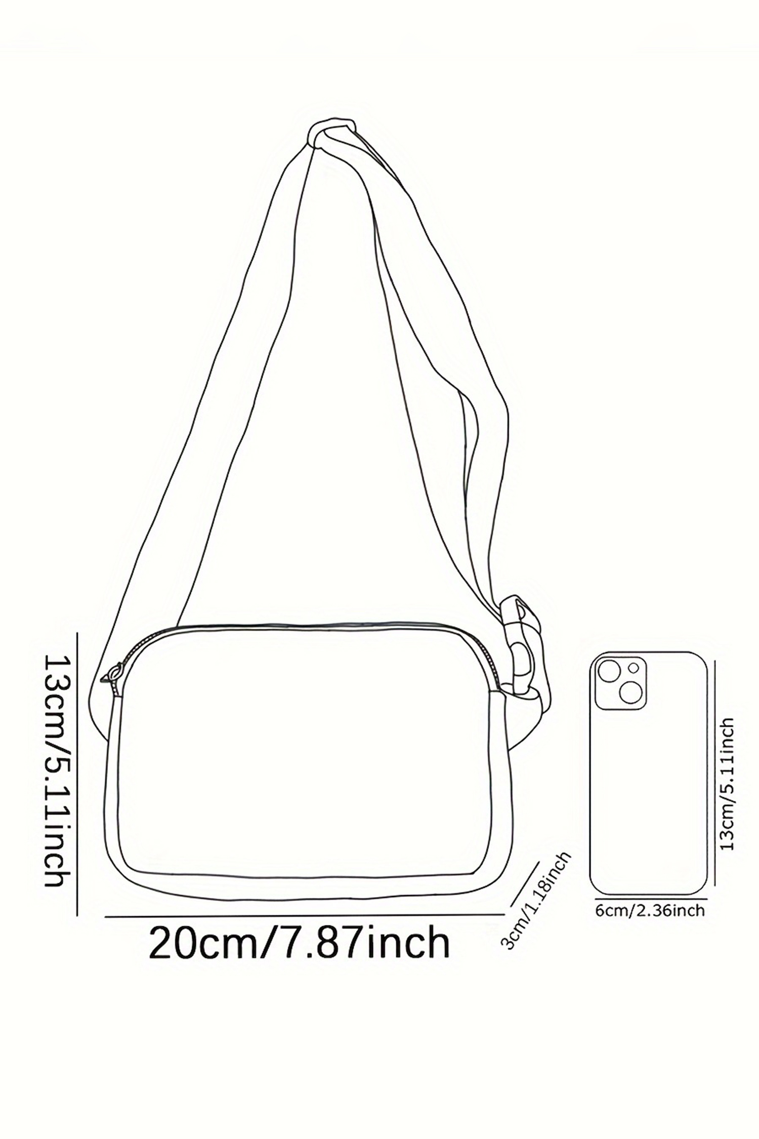 Dark Grey Leopard Heart Printed Canvas Crossbody Bag