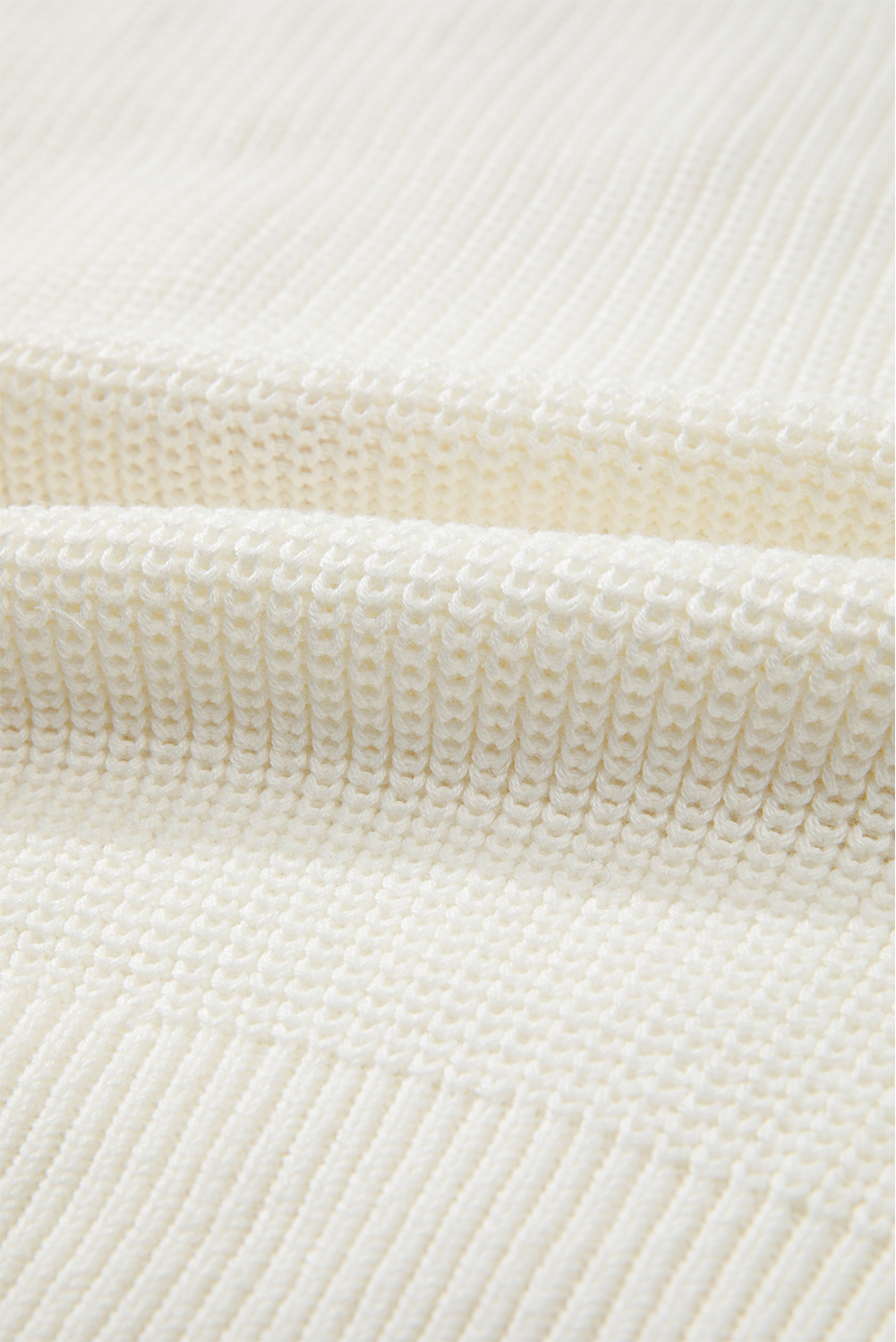 White Striped Merry Bright Letter Christmas Sweater