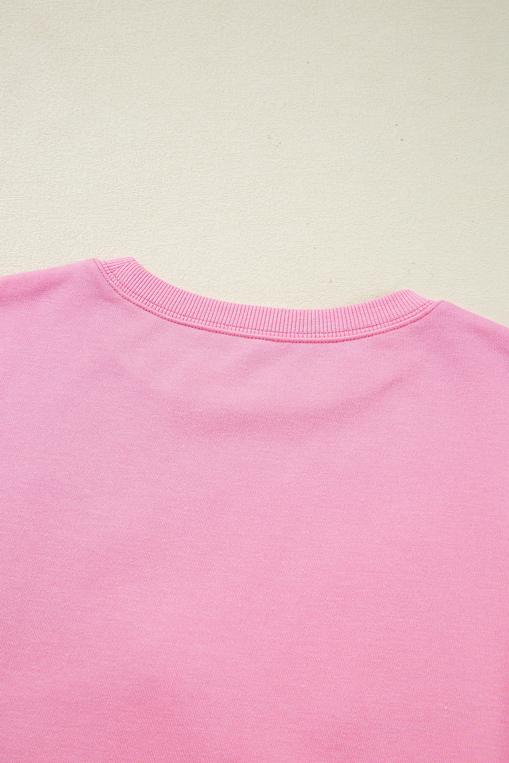 Bonbon Lace Insert Bow Embroidered Exposed Seam Sweatshirt