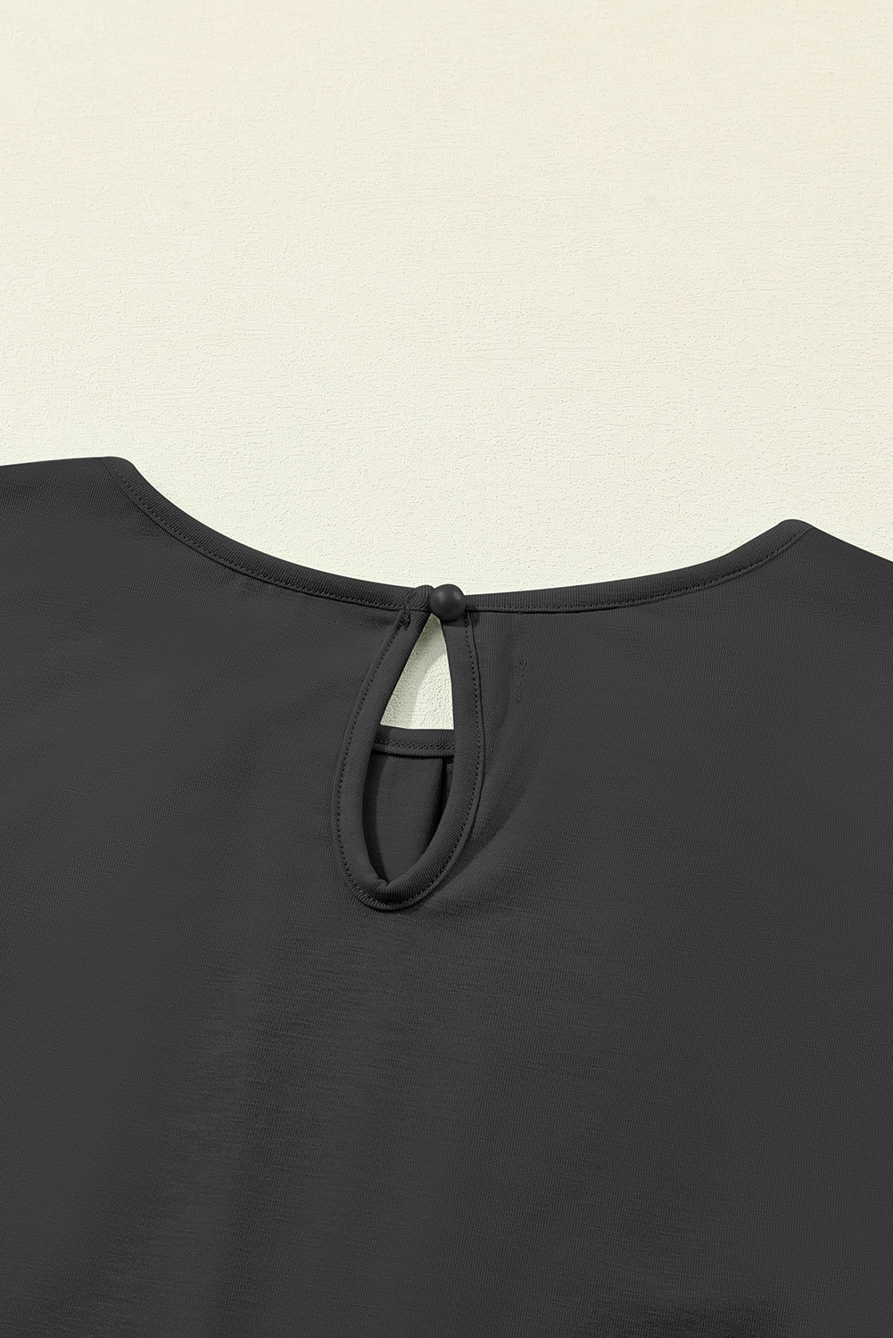 Gray Pleated Round Neck Sleeveless Top