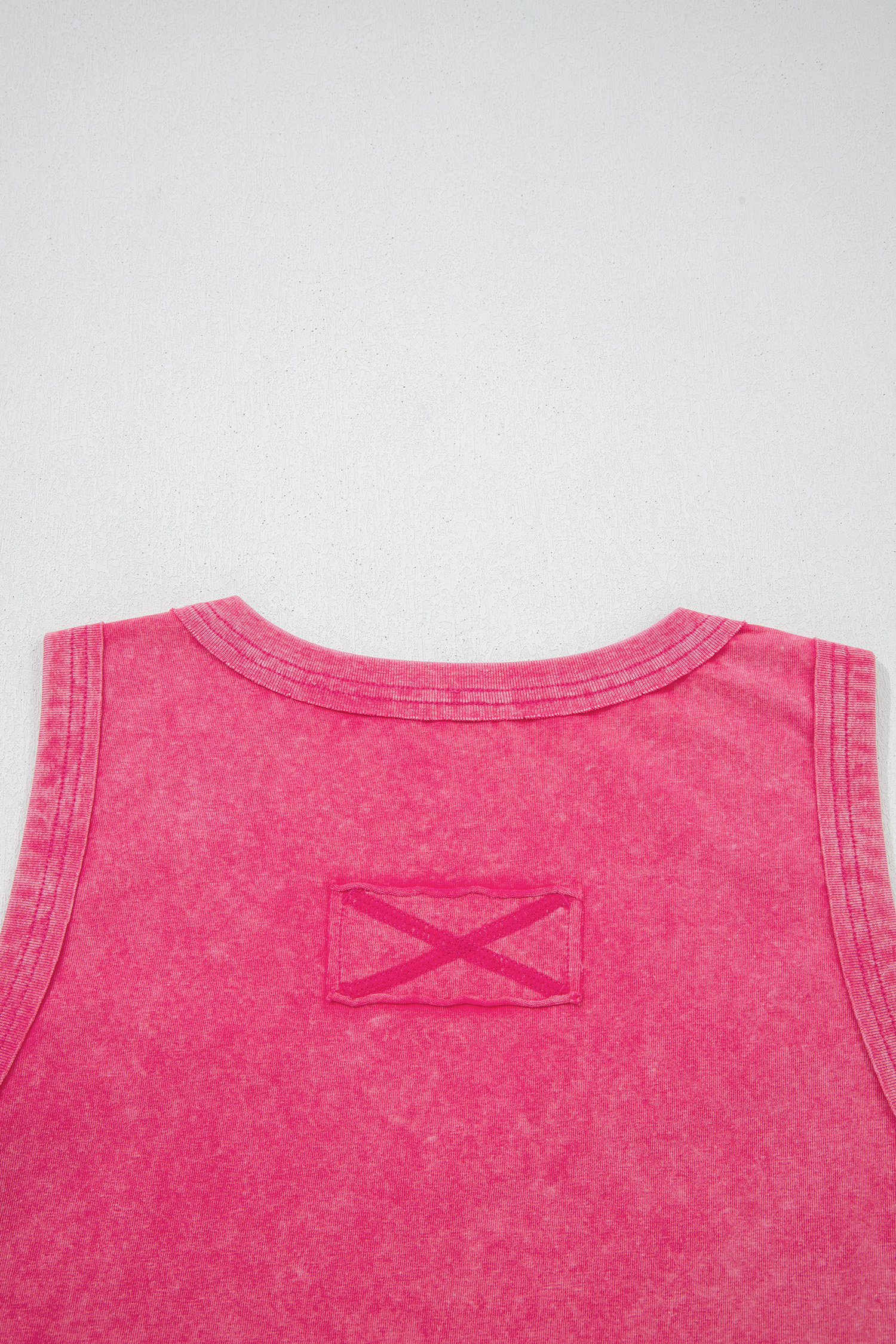 Red Dahlia Mineral Wash V Neck Tank Top