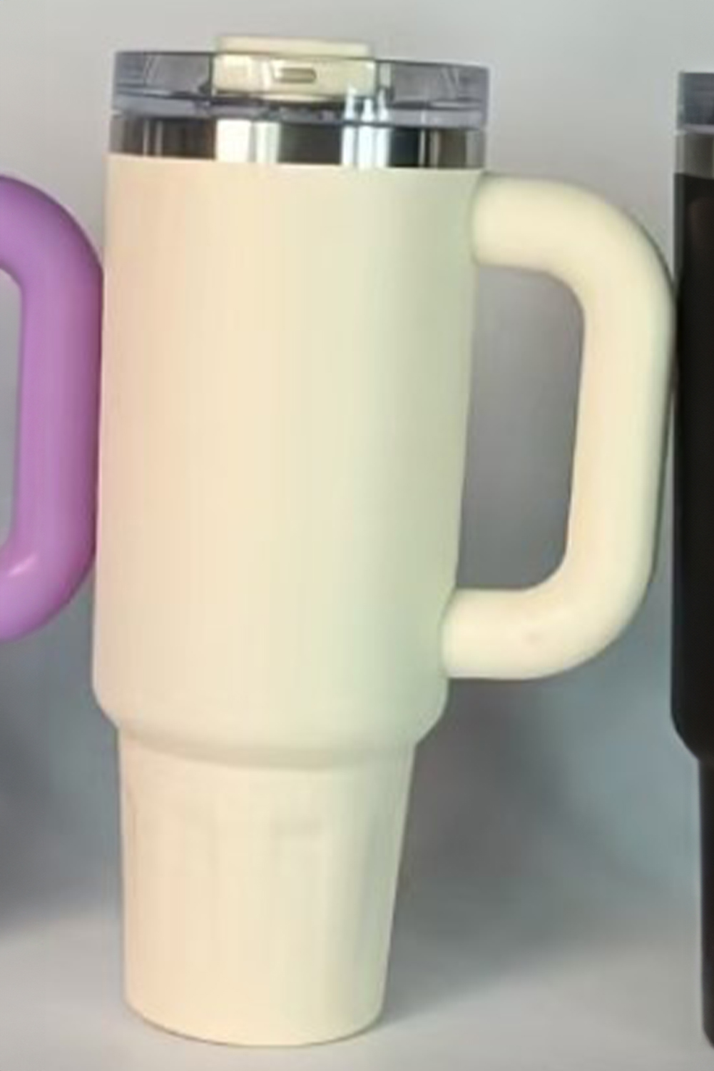 Beige Frosted Stainless Steel Portable Cup 40OZ