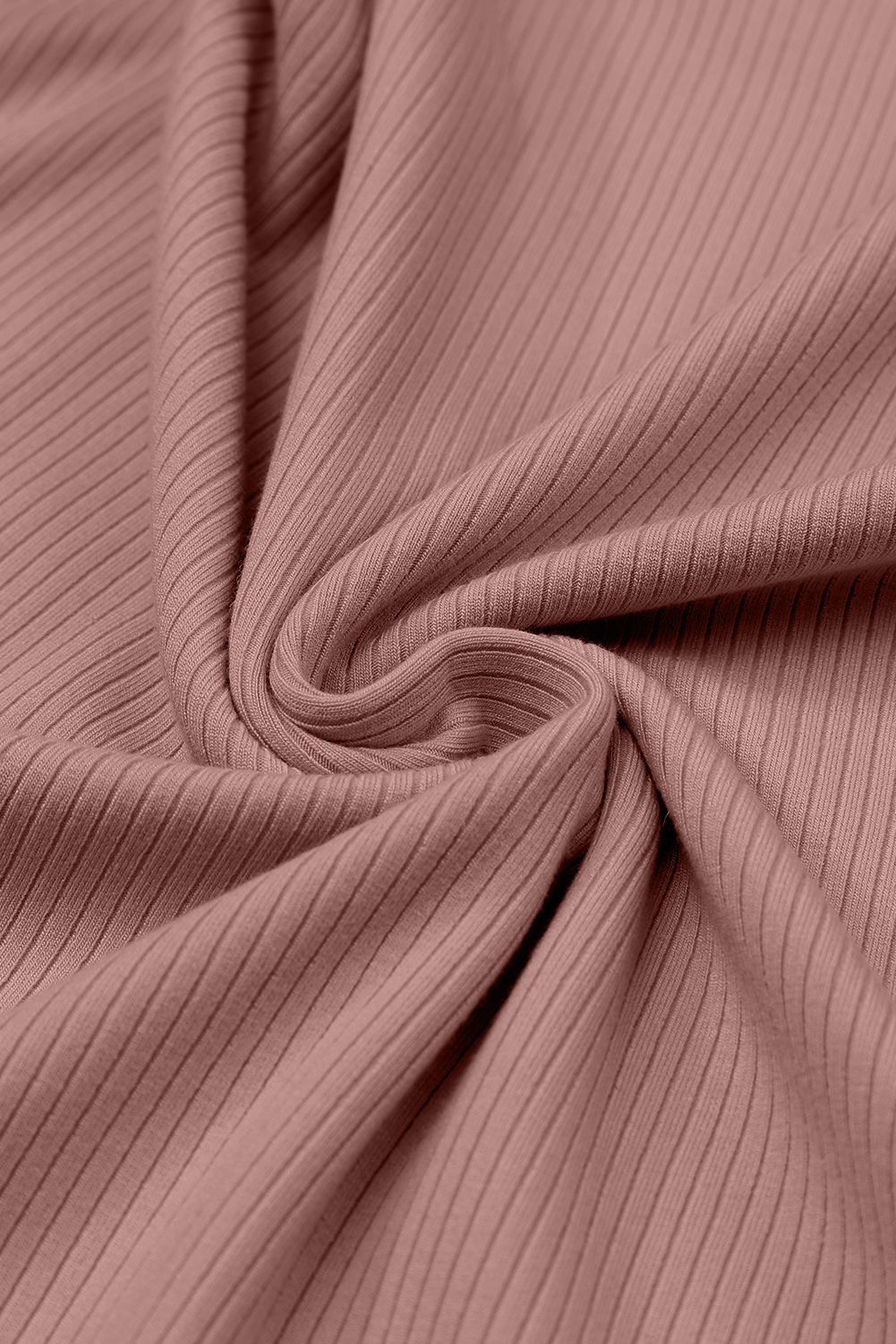 Gray Striped Mesh Long Sleeve Crewneck Ribbed Top