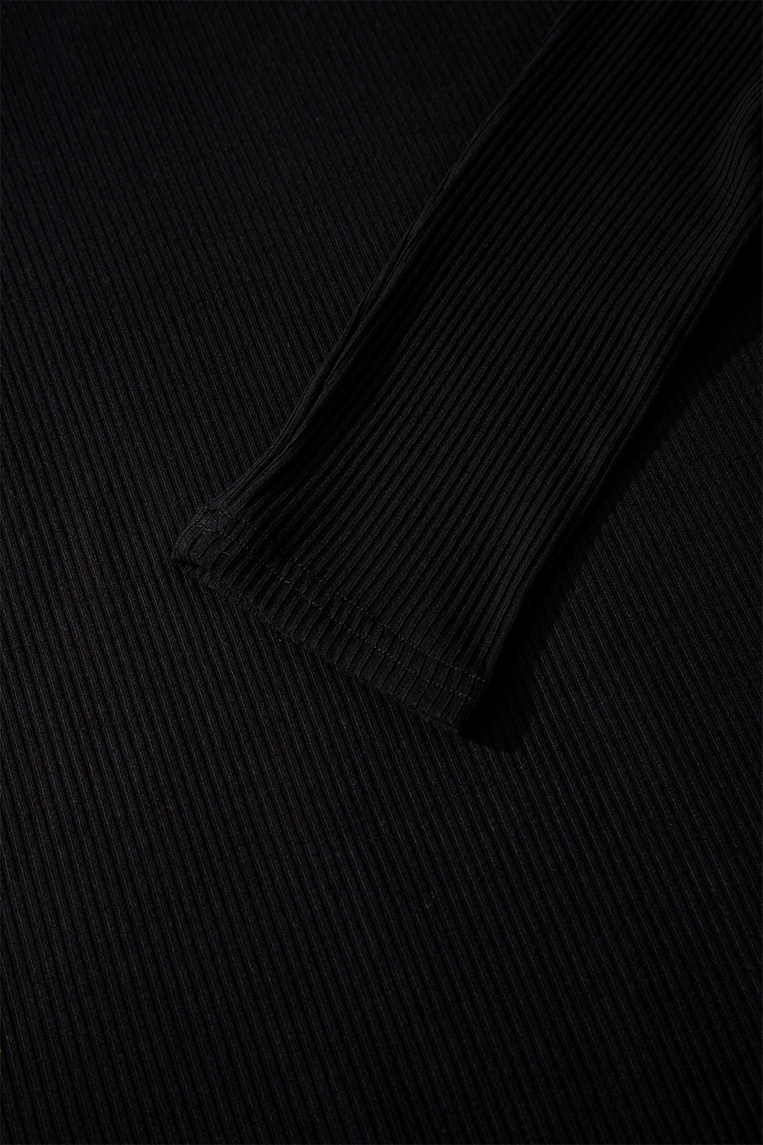 White Ribbed Long Sleeve Crew Neck Solid Color Bodysuit