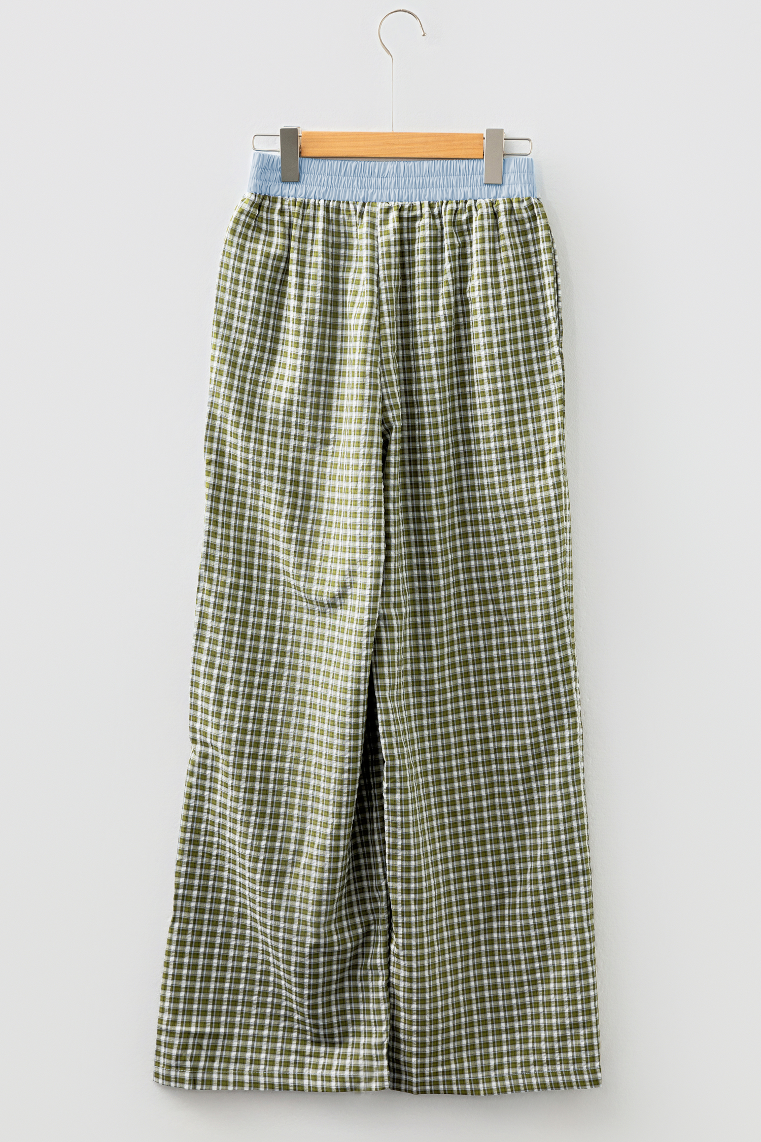 Brown Preppy Gingham Boxer Pants