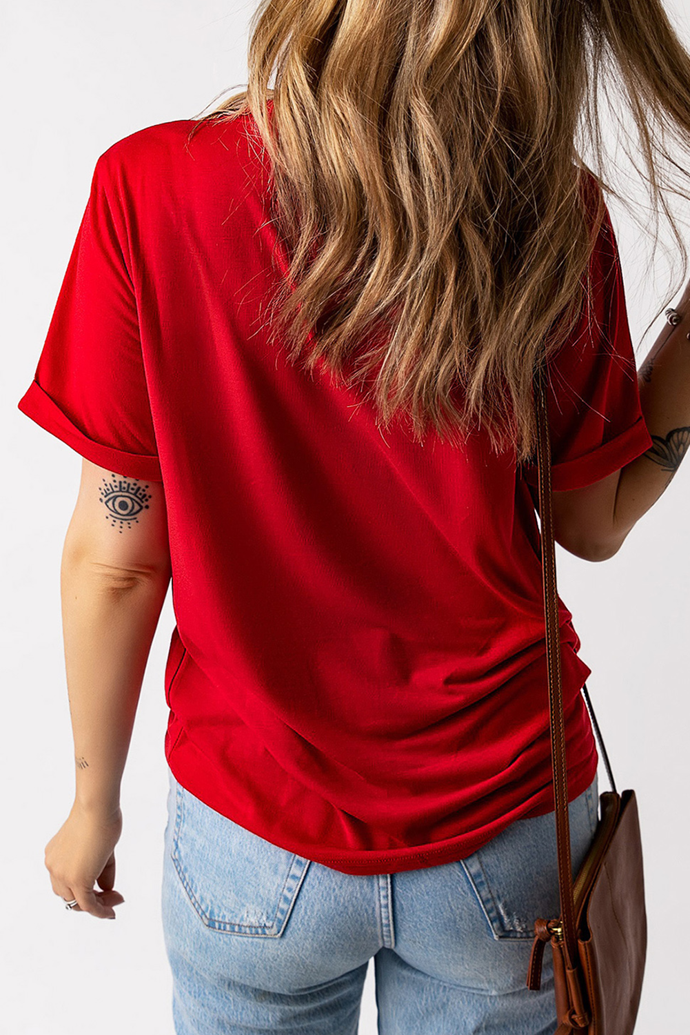 Red PARTY in the USA Printed Independence Day T Shirt