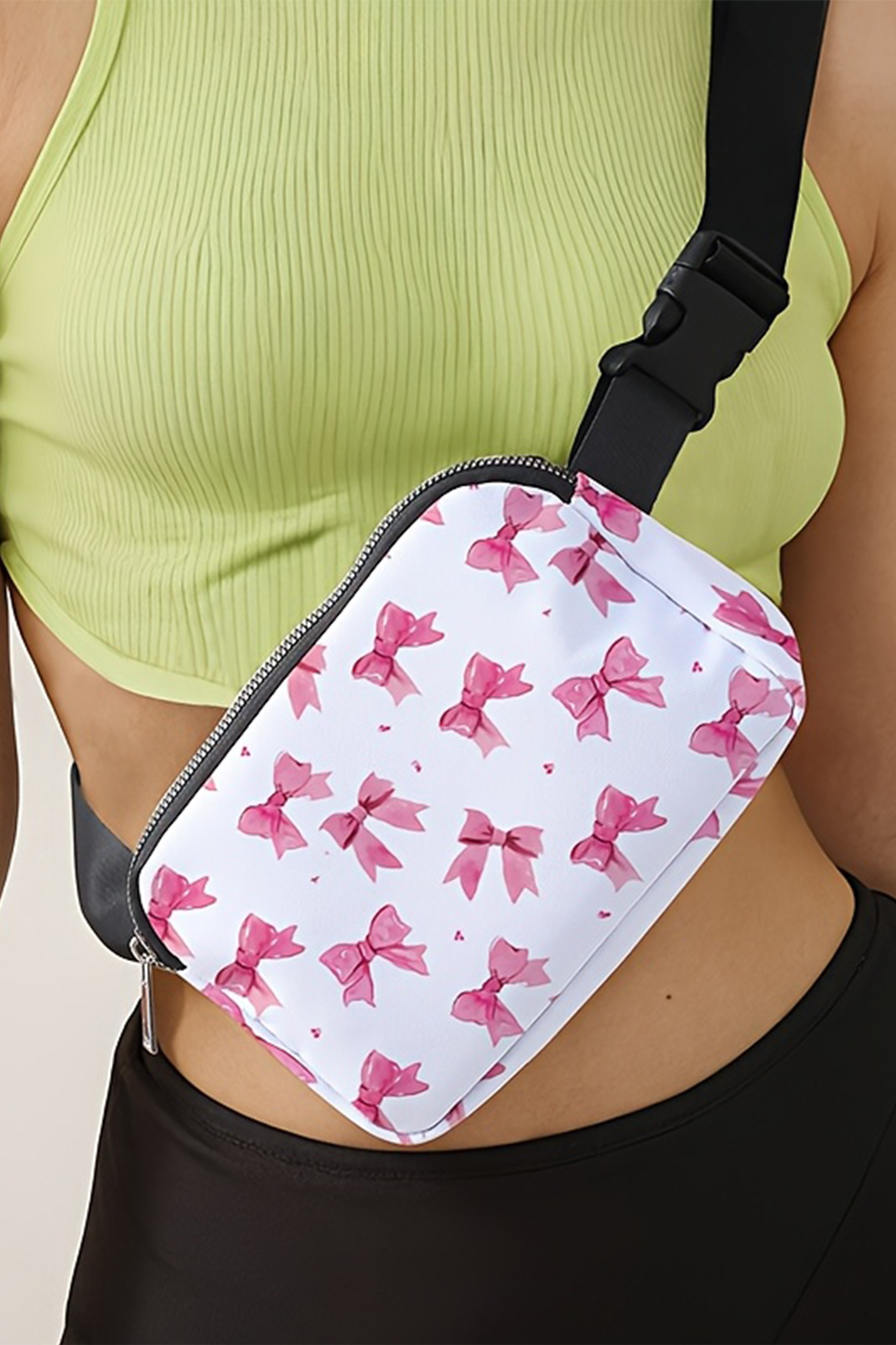 Bonbon Valentines Day Printed Canvas Crossbody Bag