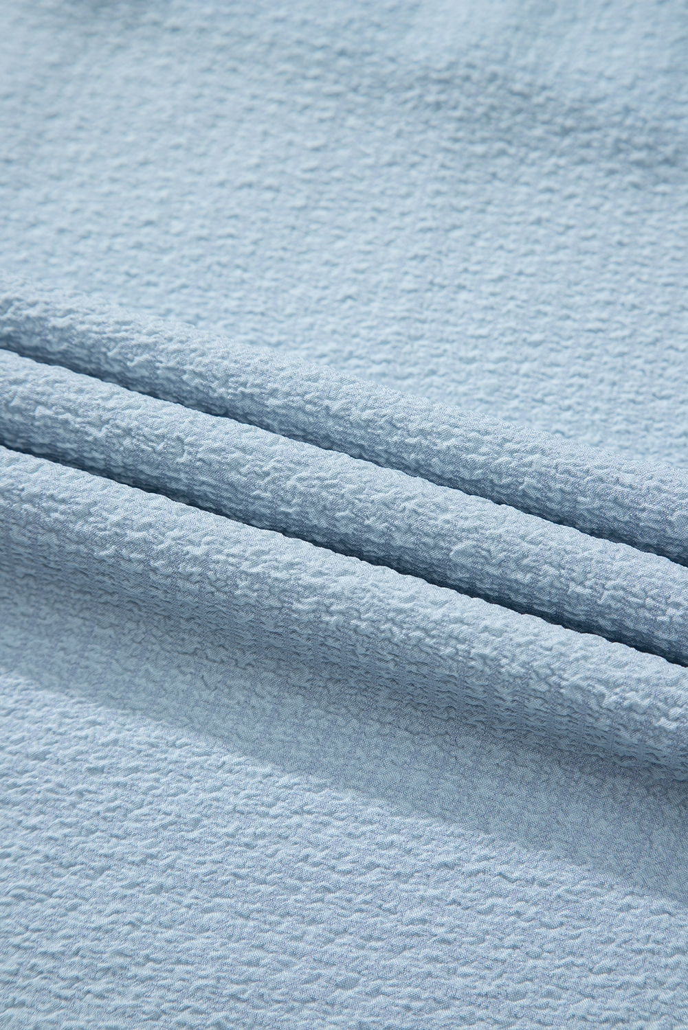 Sky Blue Ruffled Flutter Sleeve Square Neck Textured Tiered Maxi Dress