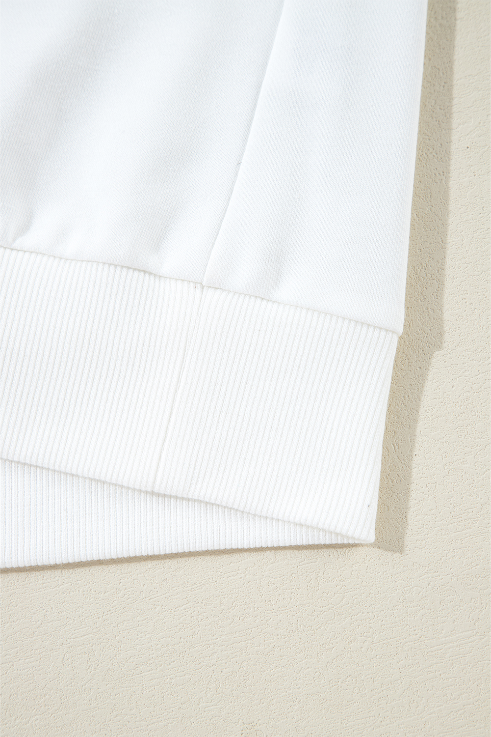 White Plus Size Colorful Striped Drop Shoulder Loose Sweatshirt