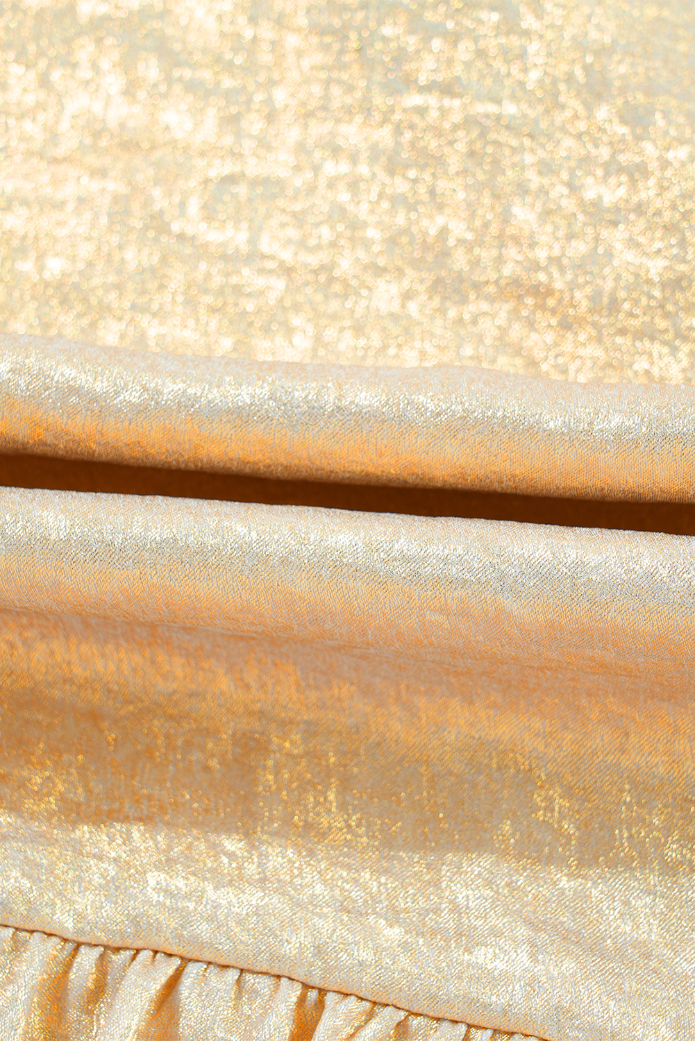 Pale Khaki Metallic Zip up Baseball Jacket