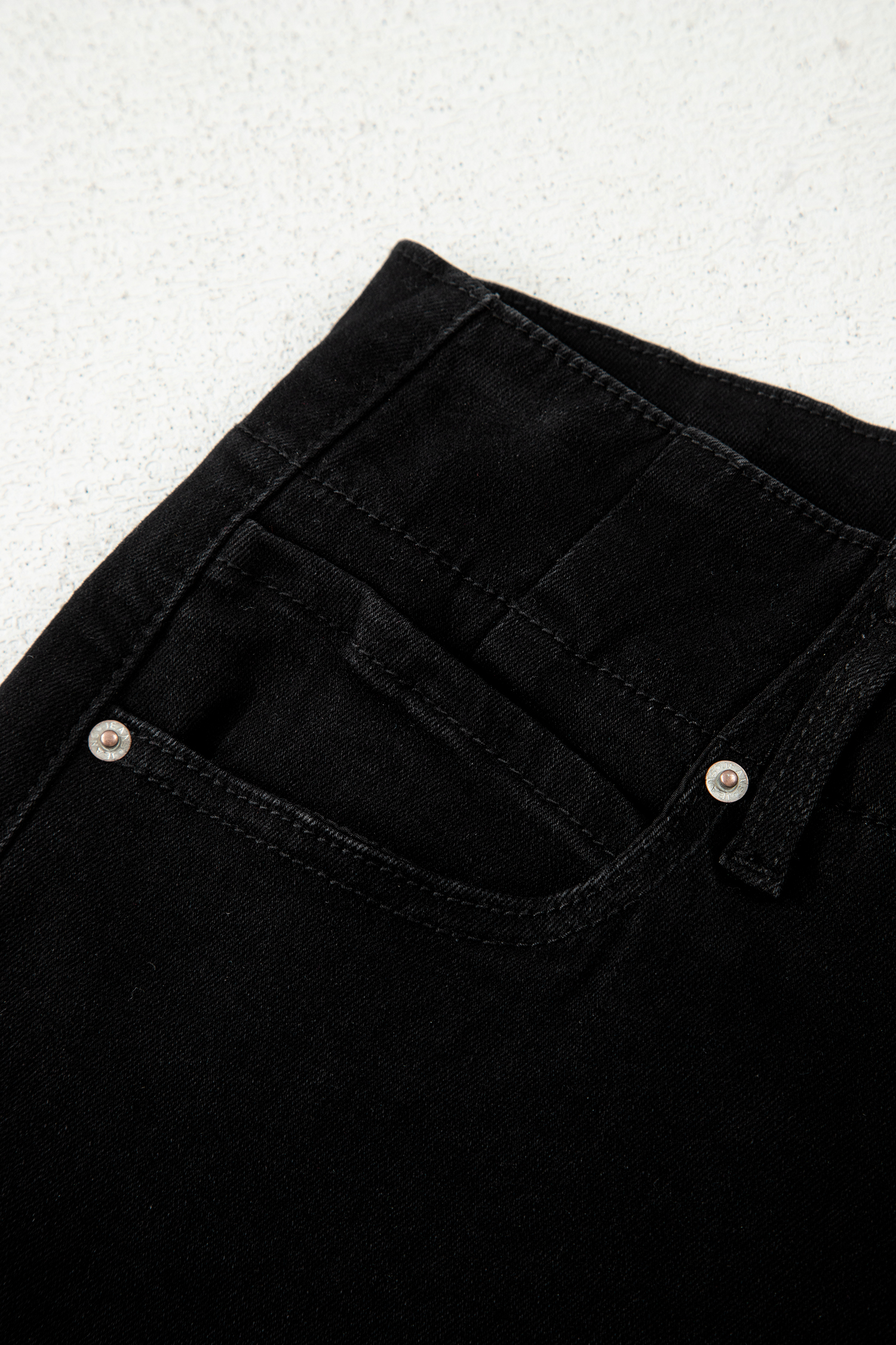 Bonbon 2-Button High Waist Flared Bottom Jeans