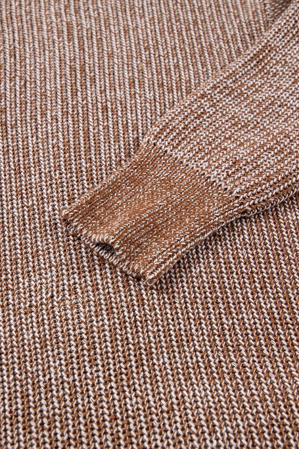 Straw Yellow Solid Open Knit Cardigan with Pockets