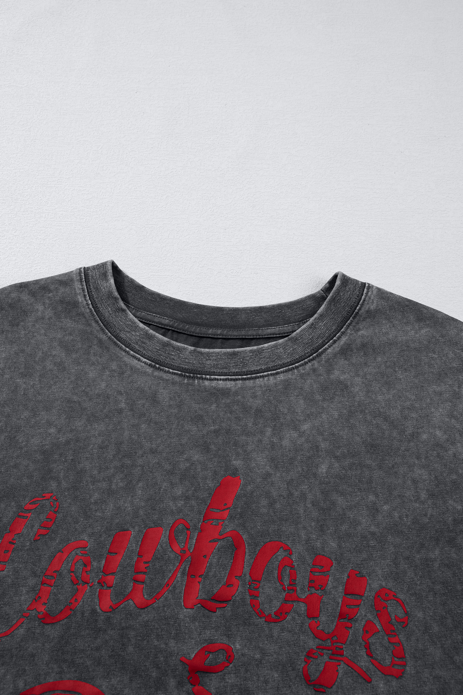 Smoke Gray Cowboy & Beer Western Graphic Mineral Wash Tank Top