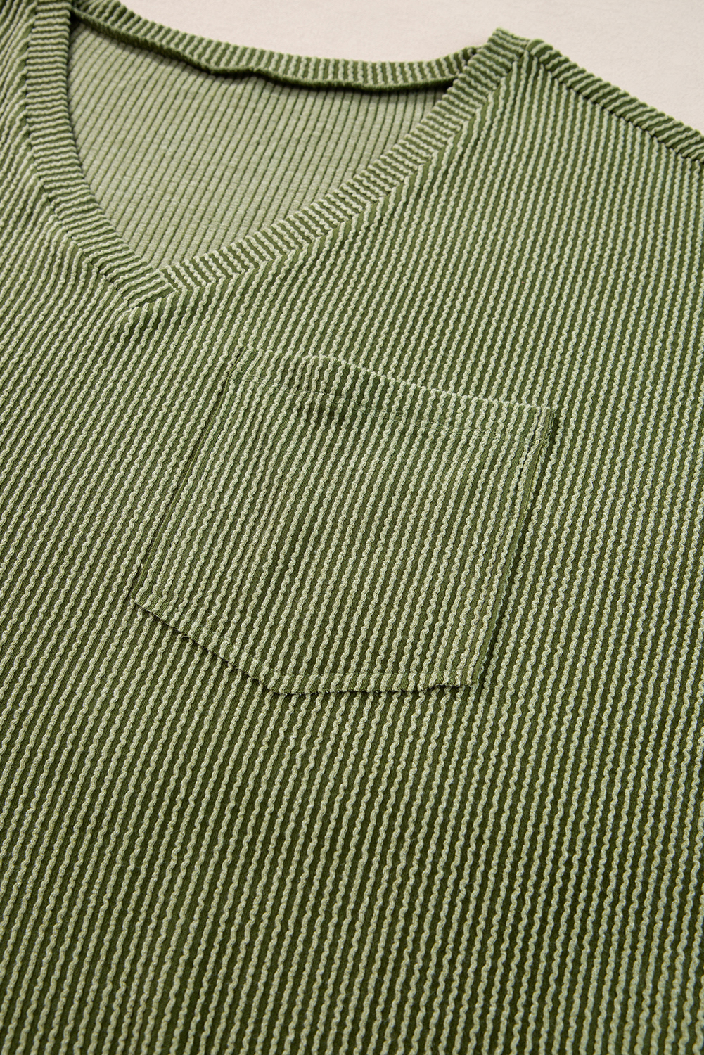 Black Textured V-Neck Dropped Shoulder Plus T-Shirt