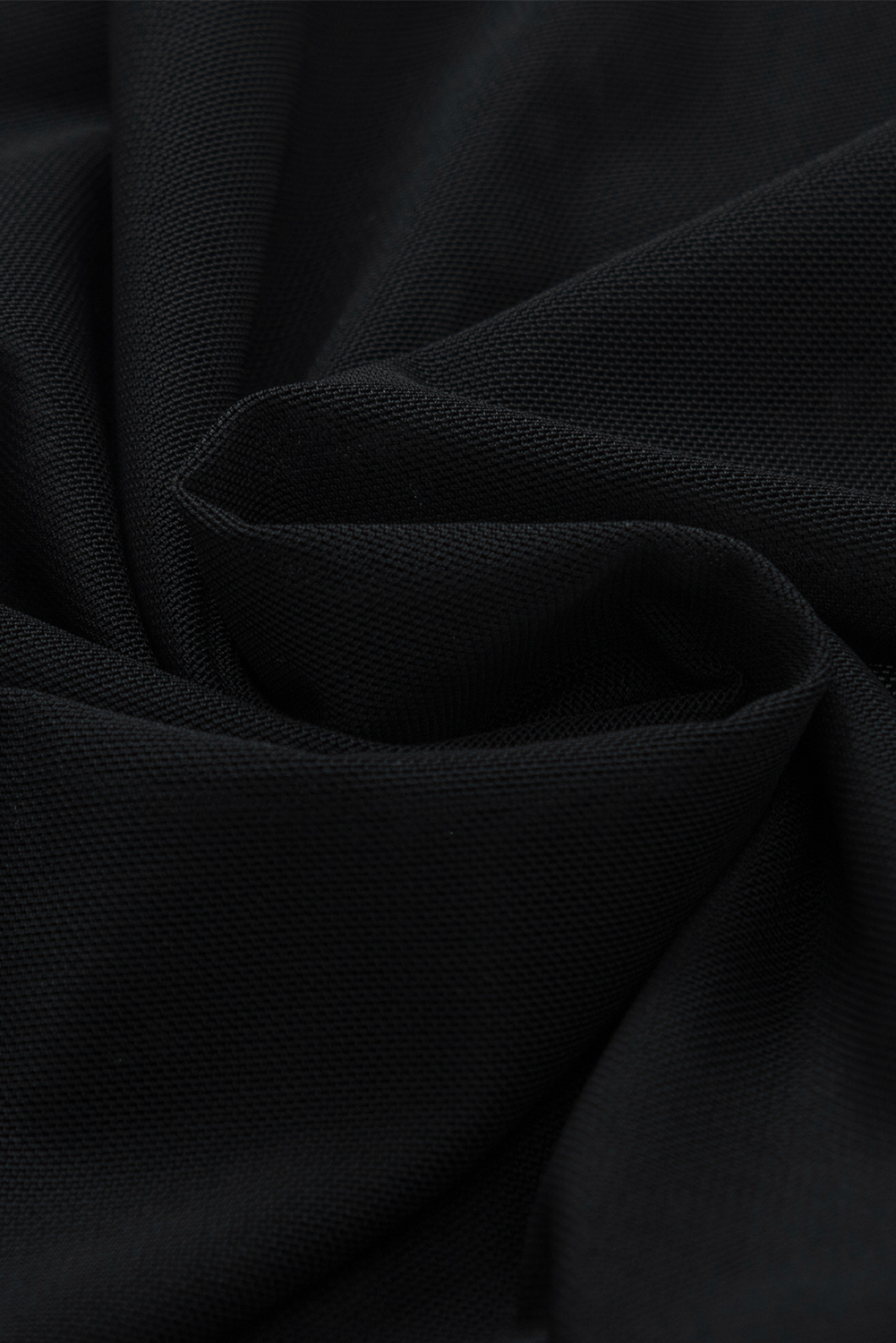 Black Rhinestone Sheer Mesh Slim Fit Long Sleeve Top