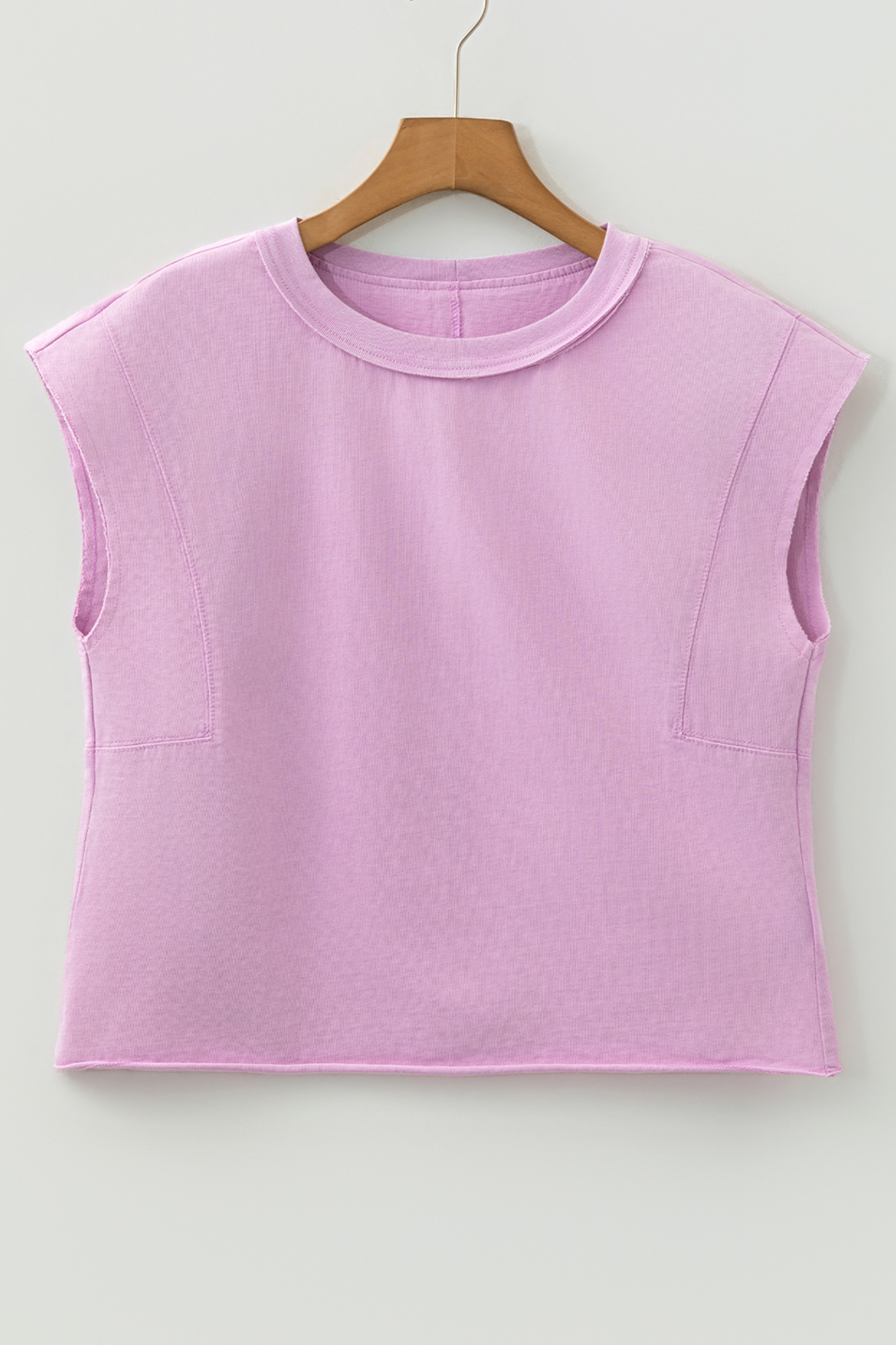 Medium Grey Mineral Wash Boxy Fit Cotton Tank Top