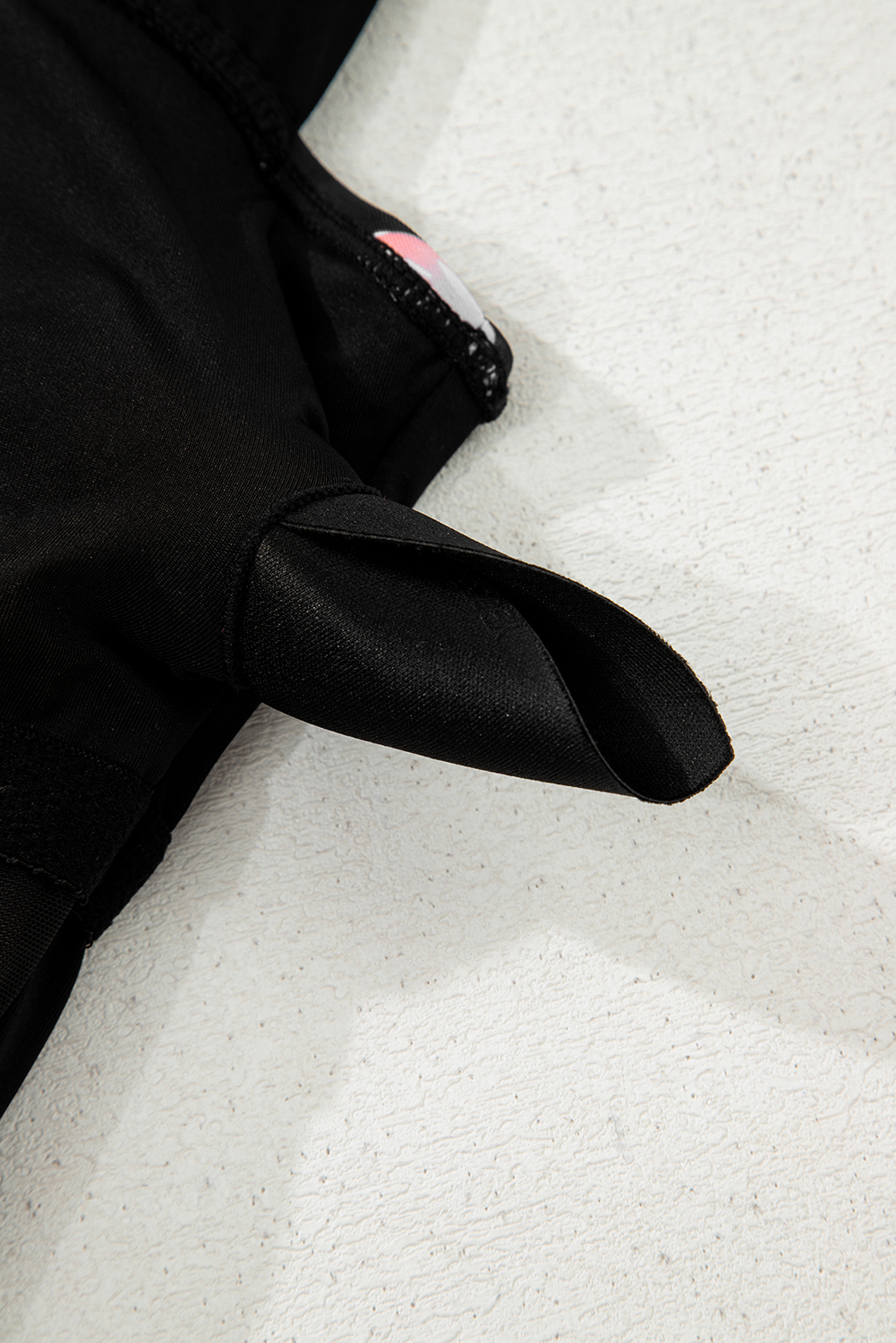 Black Square Neck Ruched Tommy Control One Piece Swimsuit