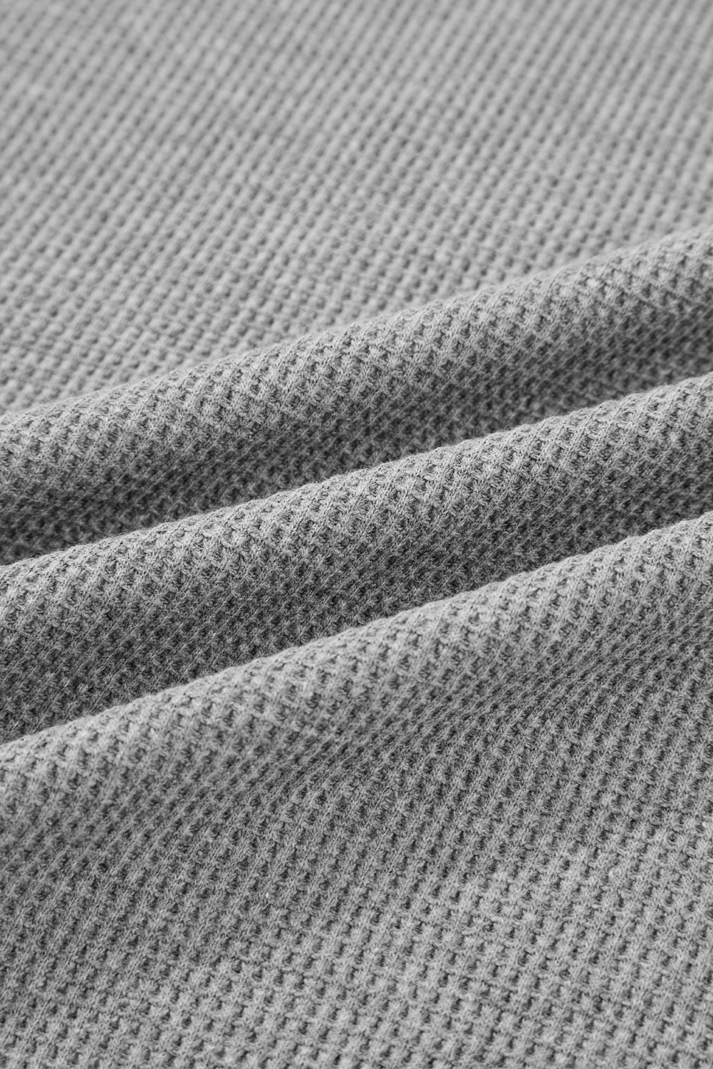 Burgundy Waffle Splicing Zip Up Front Button Hooded Jacket