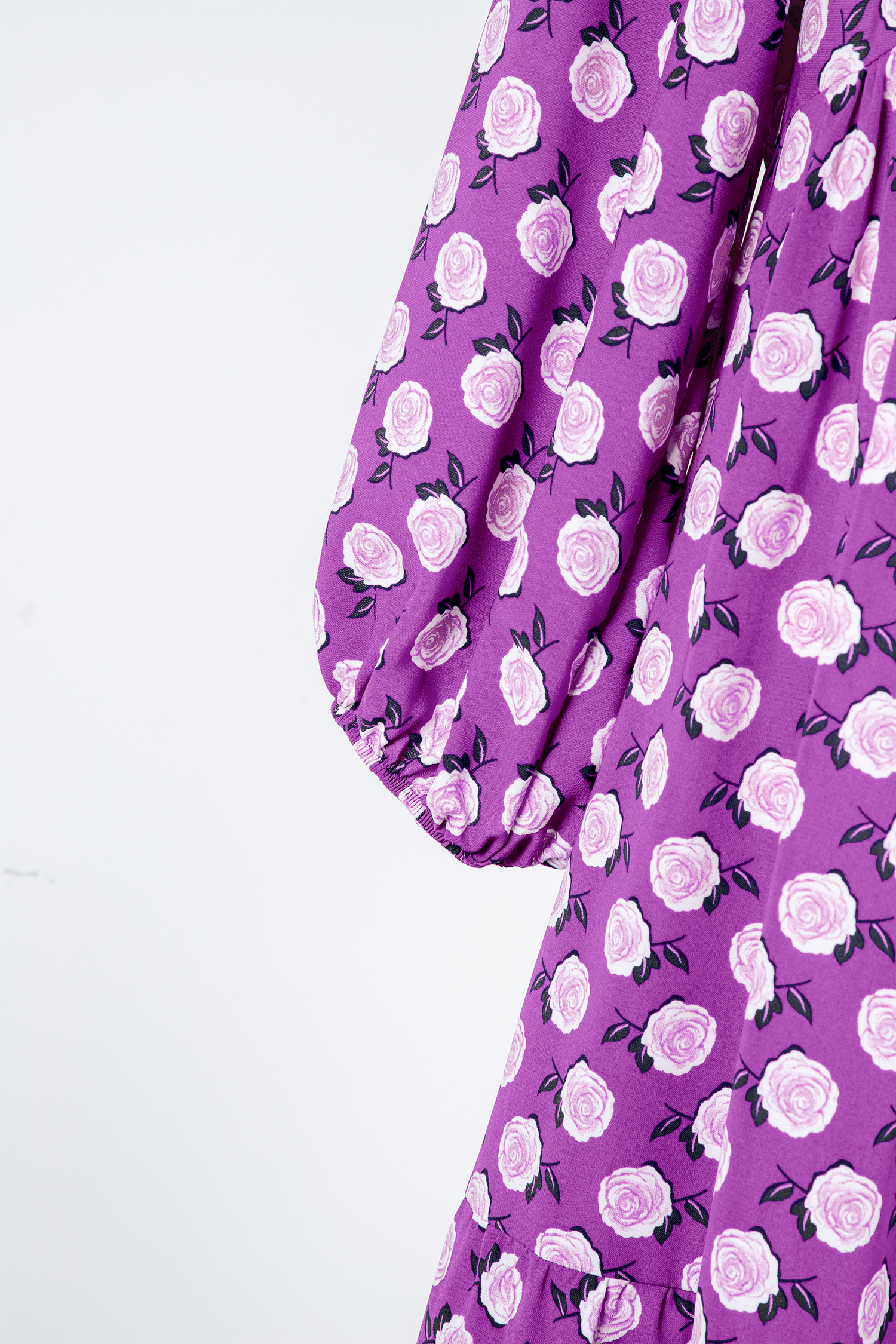 Sky Blue Boho Printed Half Sleeve Maxi Dress