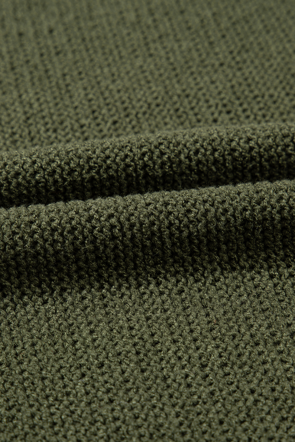 Vineyard Green Chunky Knit Raglan Sleeve Pullover Sweater