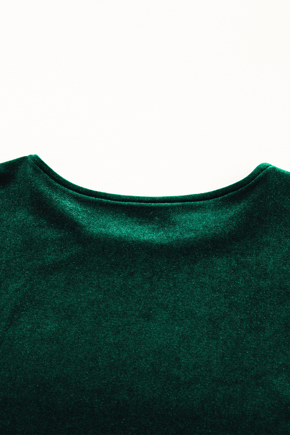 Evergreen Sequin Puff Sleeve High Waist Tiered Velvet Mini Dress