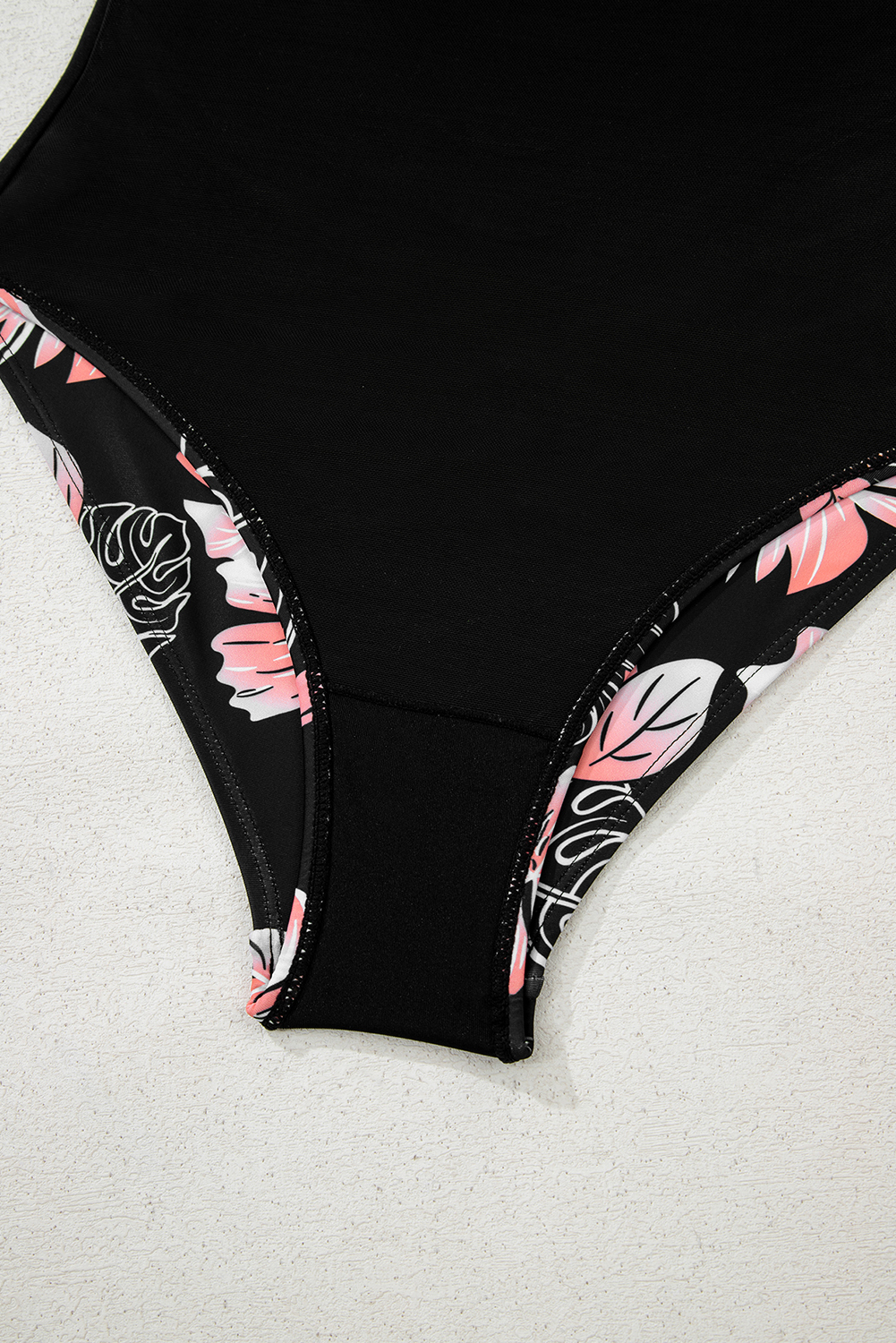 Black Square Neck Ruched Tommy Control One Piece Swimsuit