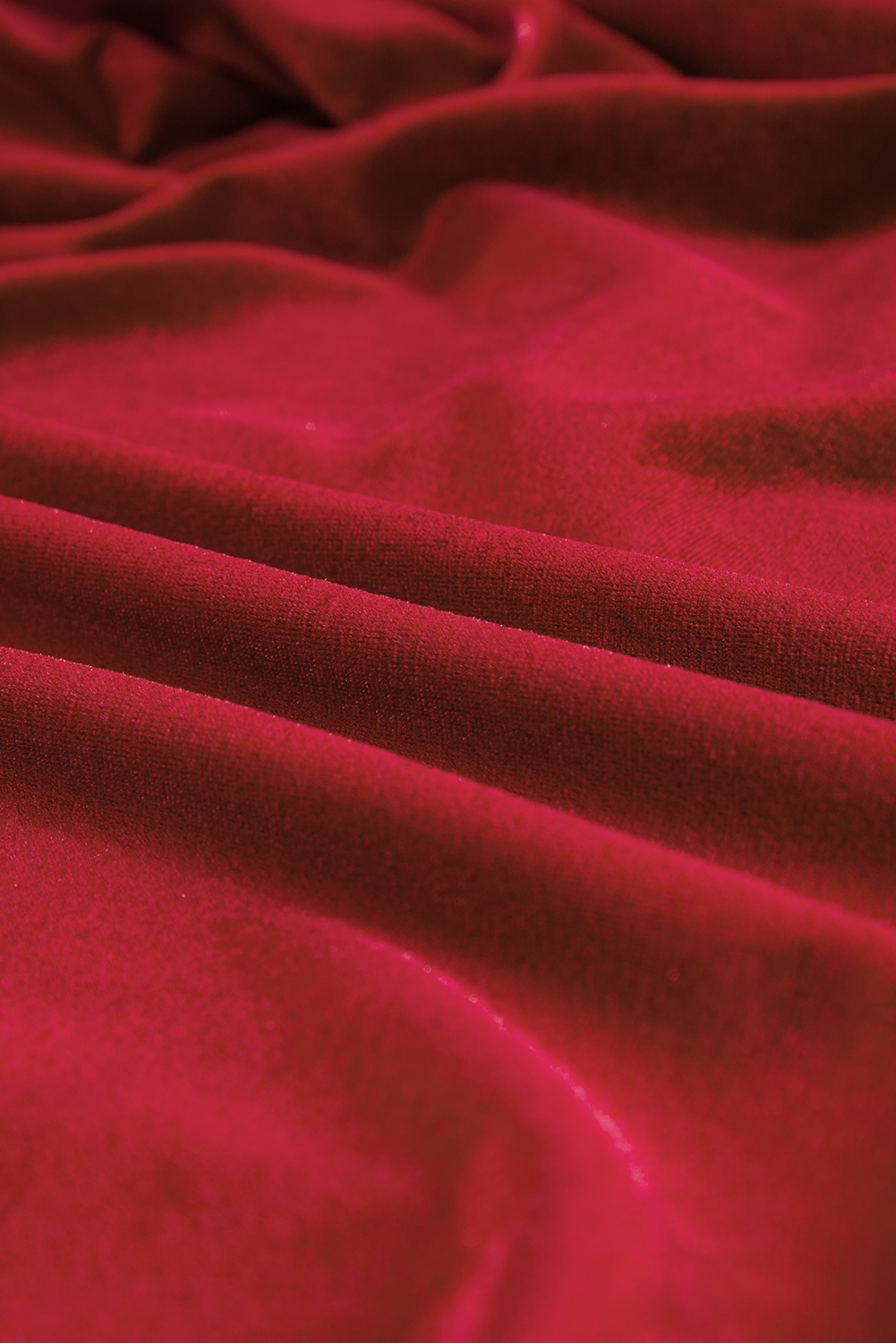 Dearlove Racing Red Velvet Buttoned Puff Sleeve V Neck Split Midi Dress