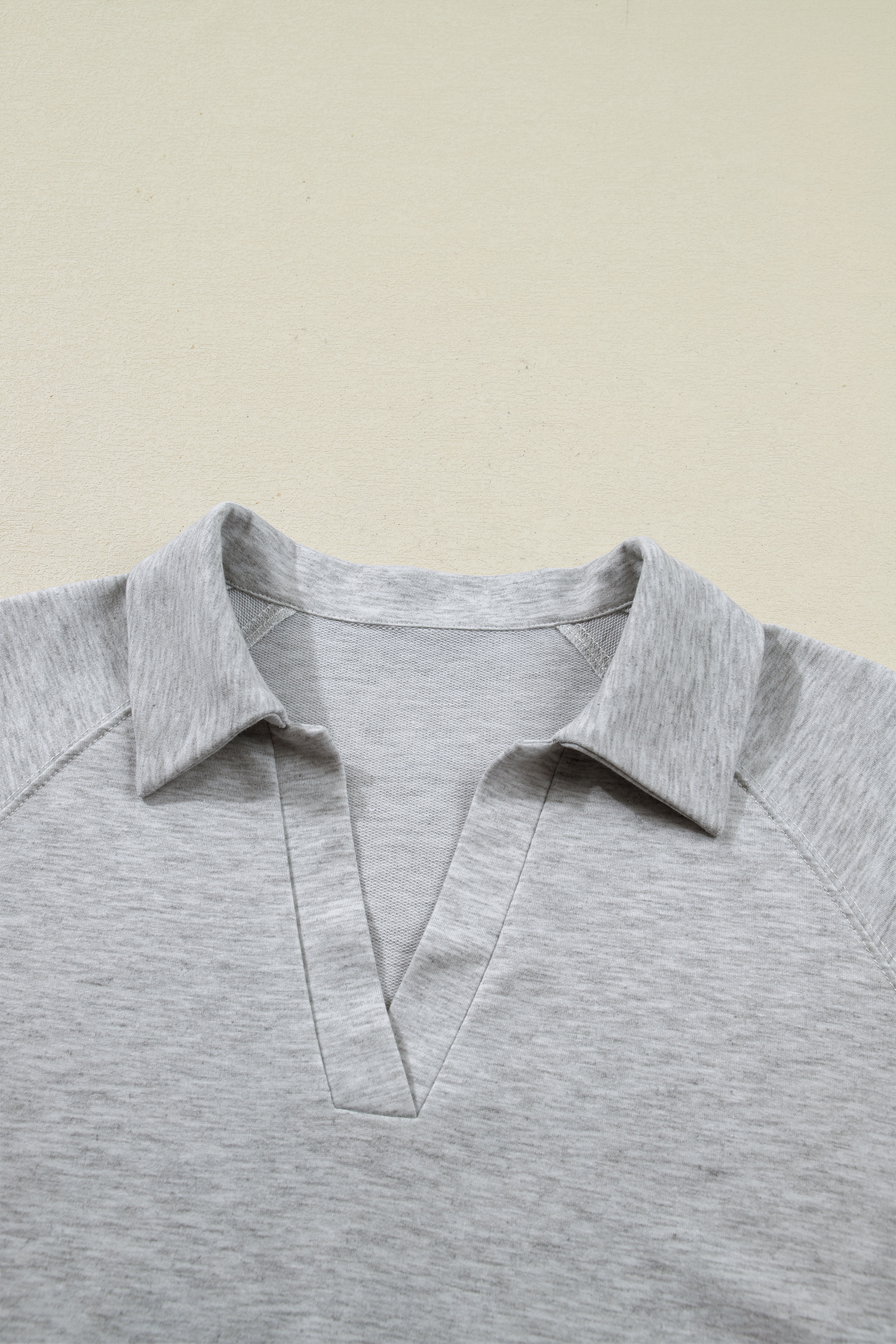 Light Grey Polo Tee Casual Pant Set