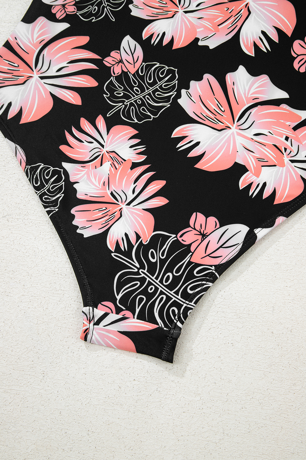 Black Square Neck Ruched Tommy Control One Piece Swimsuit