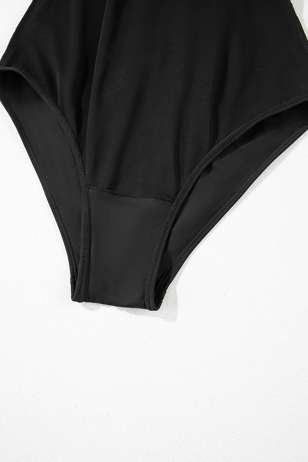 Dearlove Black Thin Strap Strappy Lace-up Open Back One Piece Swimsuit