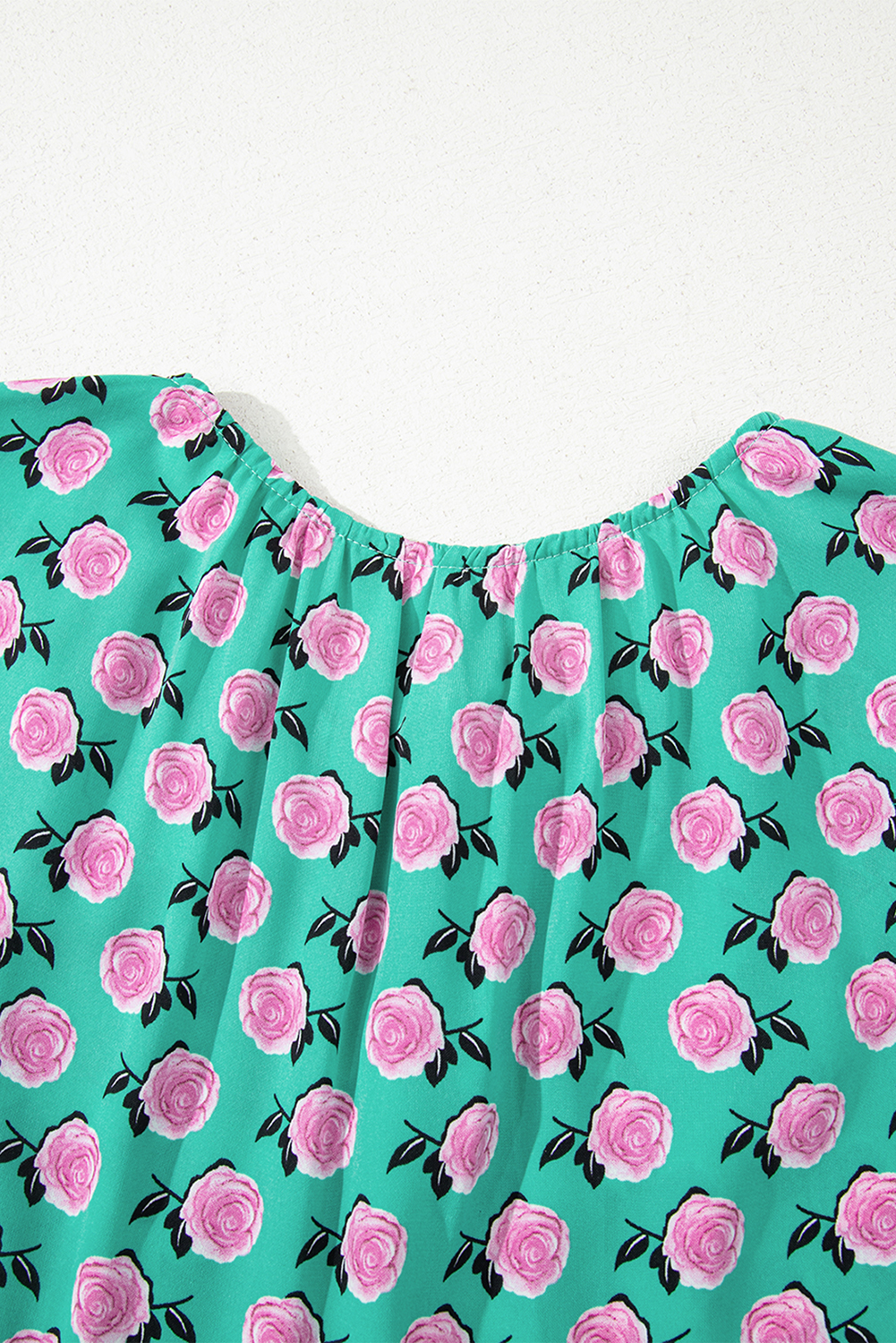 Sky Blue Boho Printed Half Sleeve Maxi Dress