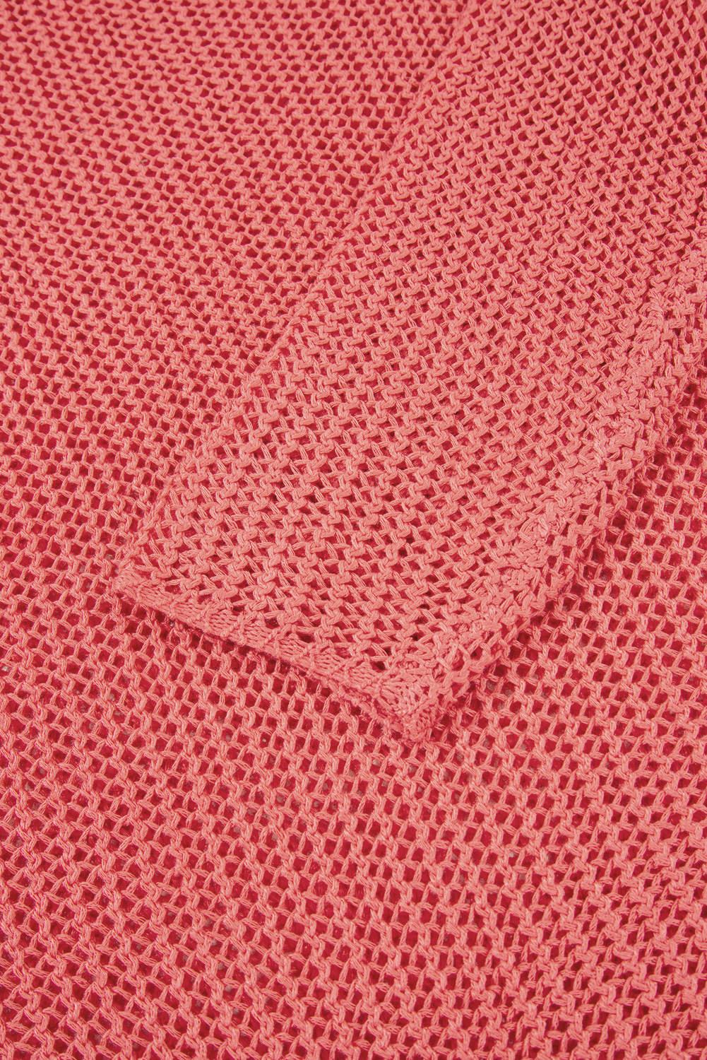 Coral Crochet Hollow-out Jumper Top Sweater