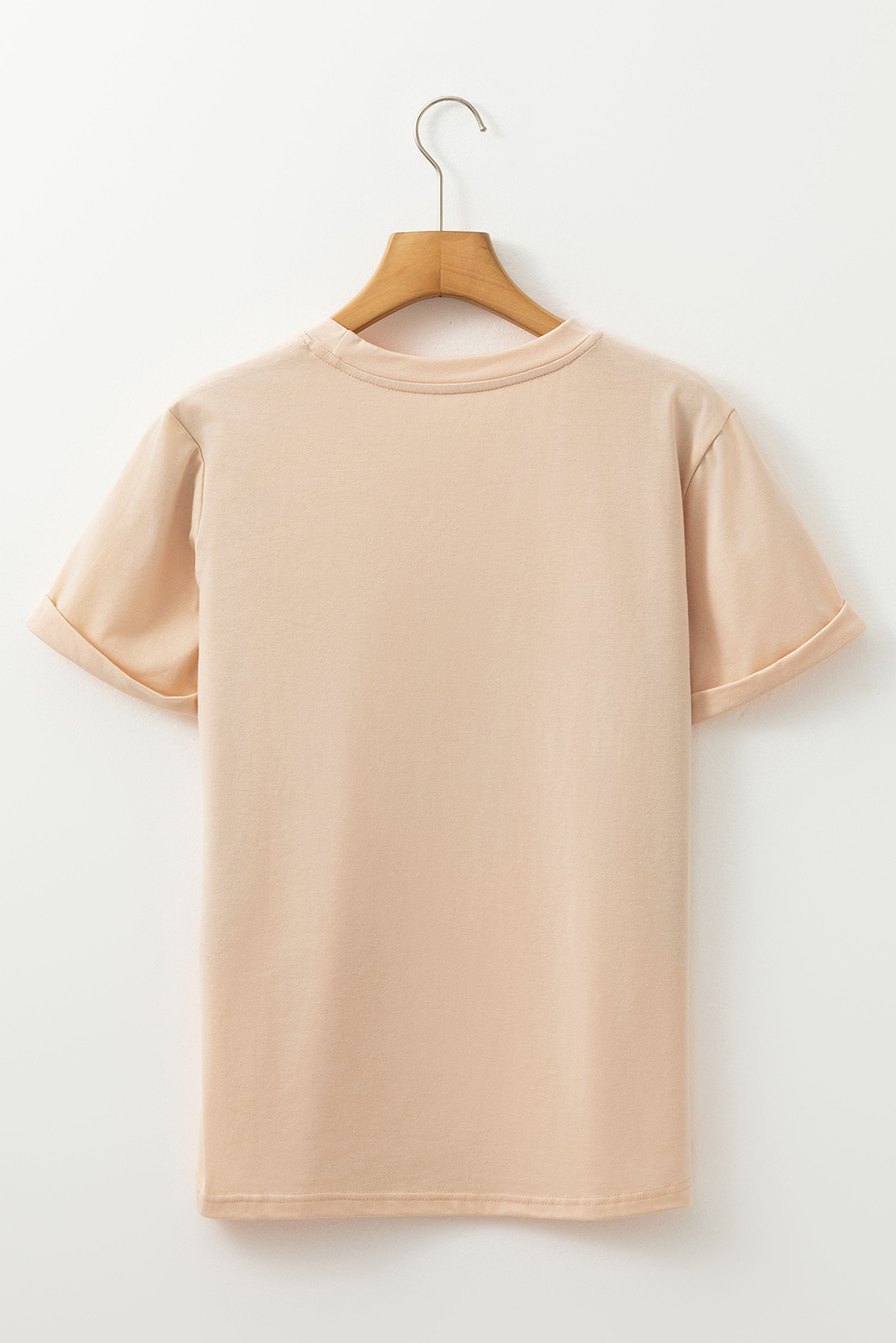Khaki Thanksgiving Bowknot Turkey Graphic Crewneck Tee