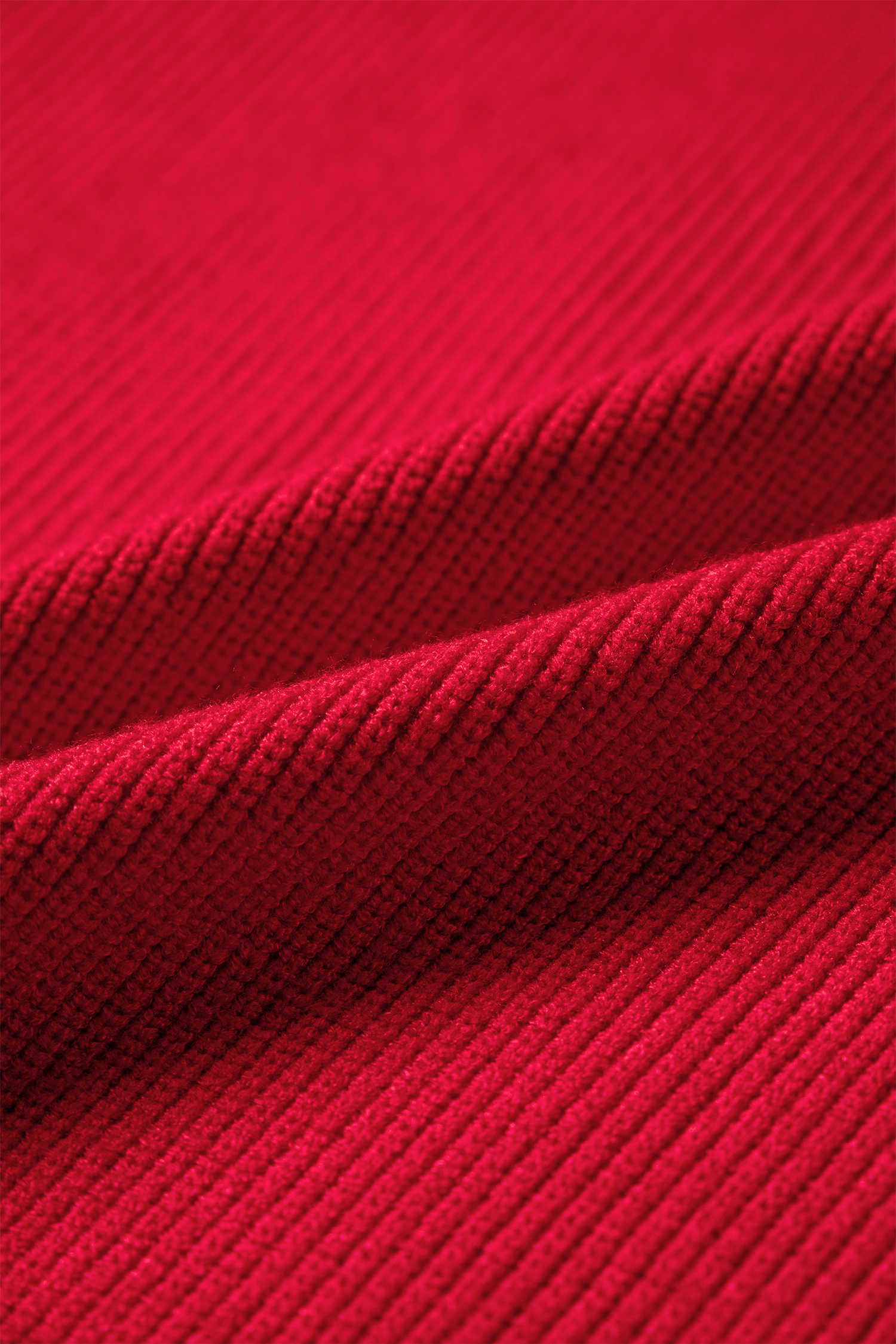 Fiery Red Bow Embroidered Graphic Ribbed Sweater Top