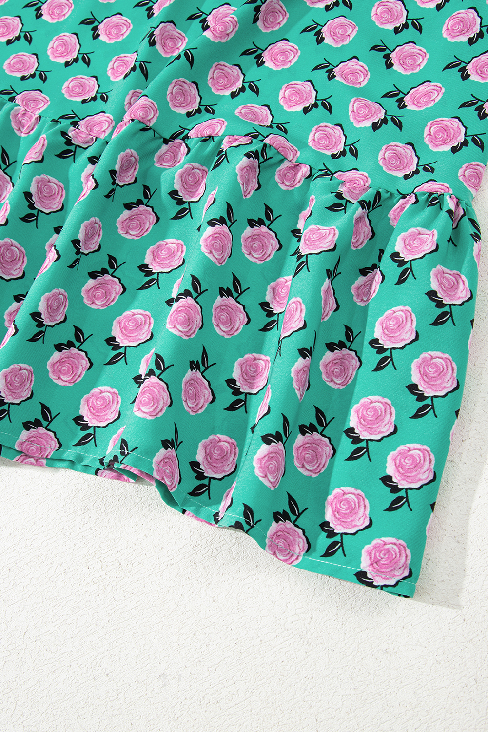 Sky Blue Boho Printed Half Sleeve Maxi Dress