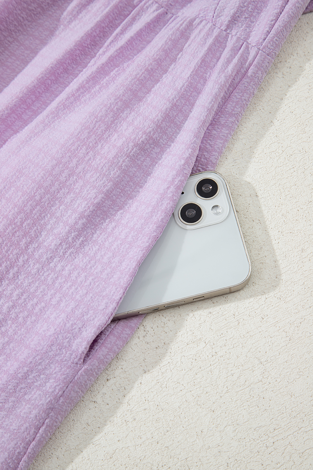 Sky Blue Ruffled Flutter Sleeve Square Neck Textured Tiered Maxi Dress