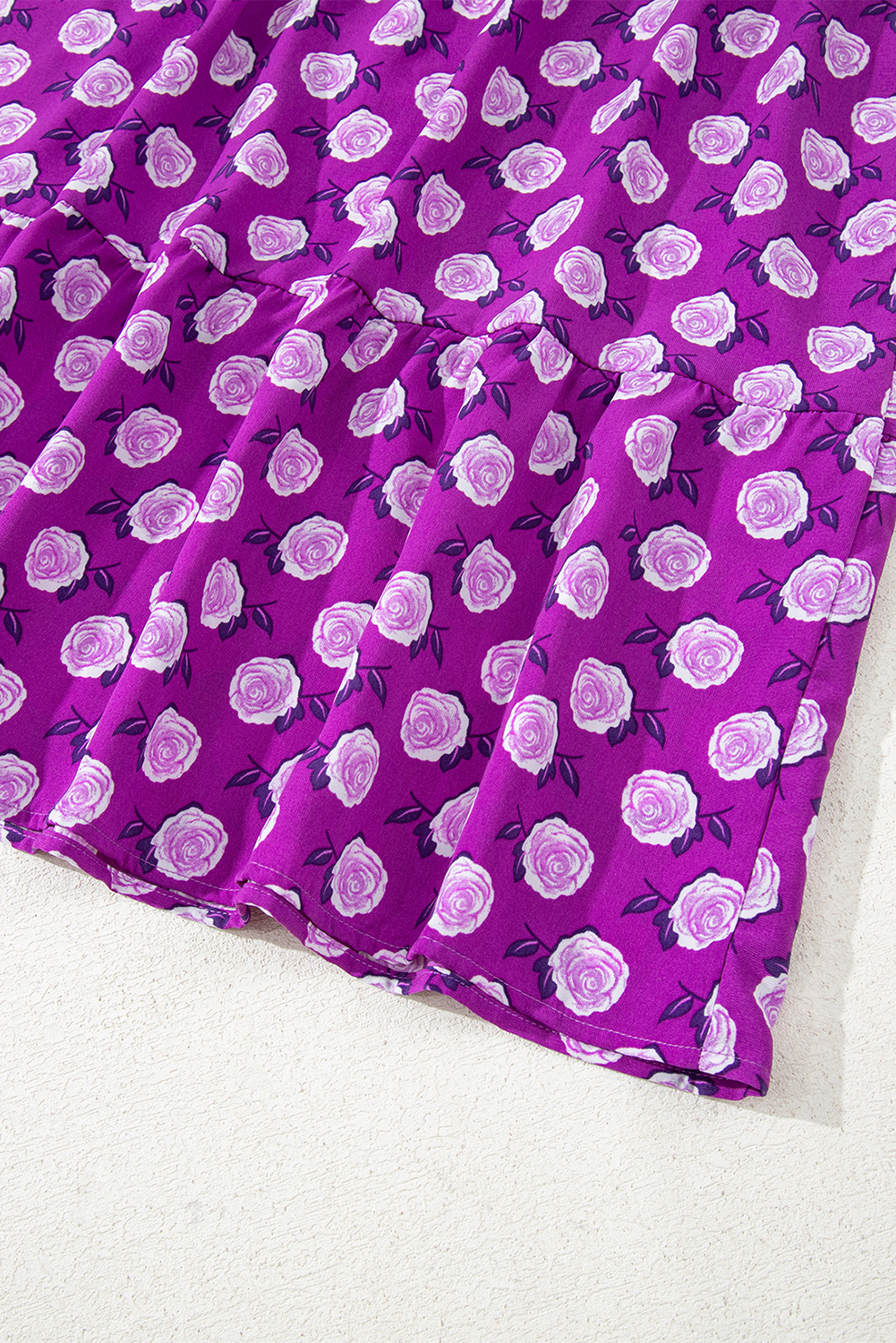 Sky Blue Boho Printed Half Sleeve Maxi Dress