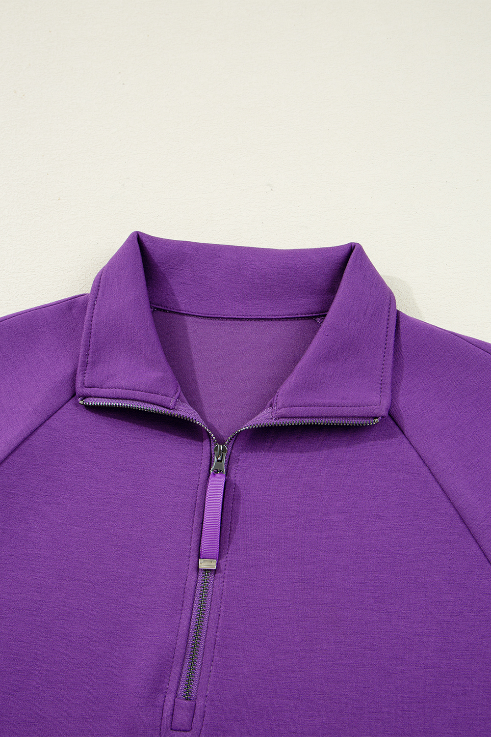 Dark Blue Half Zip Sporty Pullover Mini Skort 2pcs Outfit