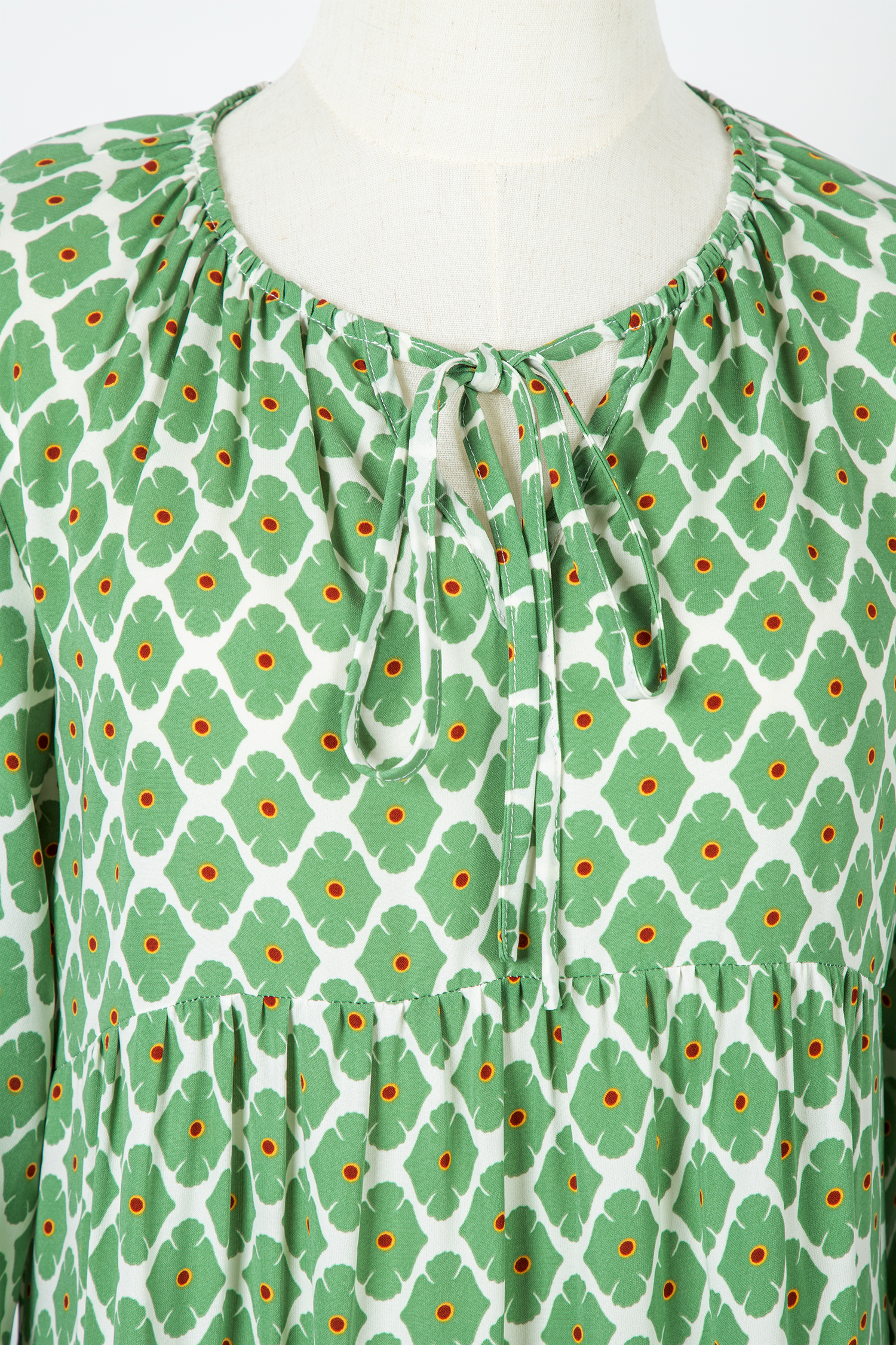 Sky Blue Boho Printed Half Sleeve Maxi Dress