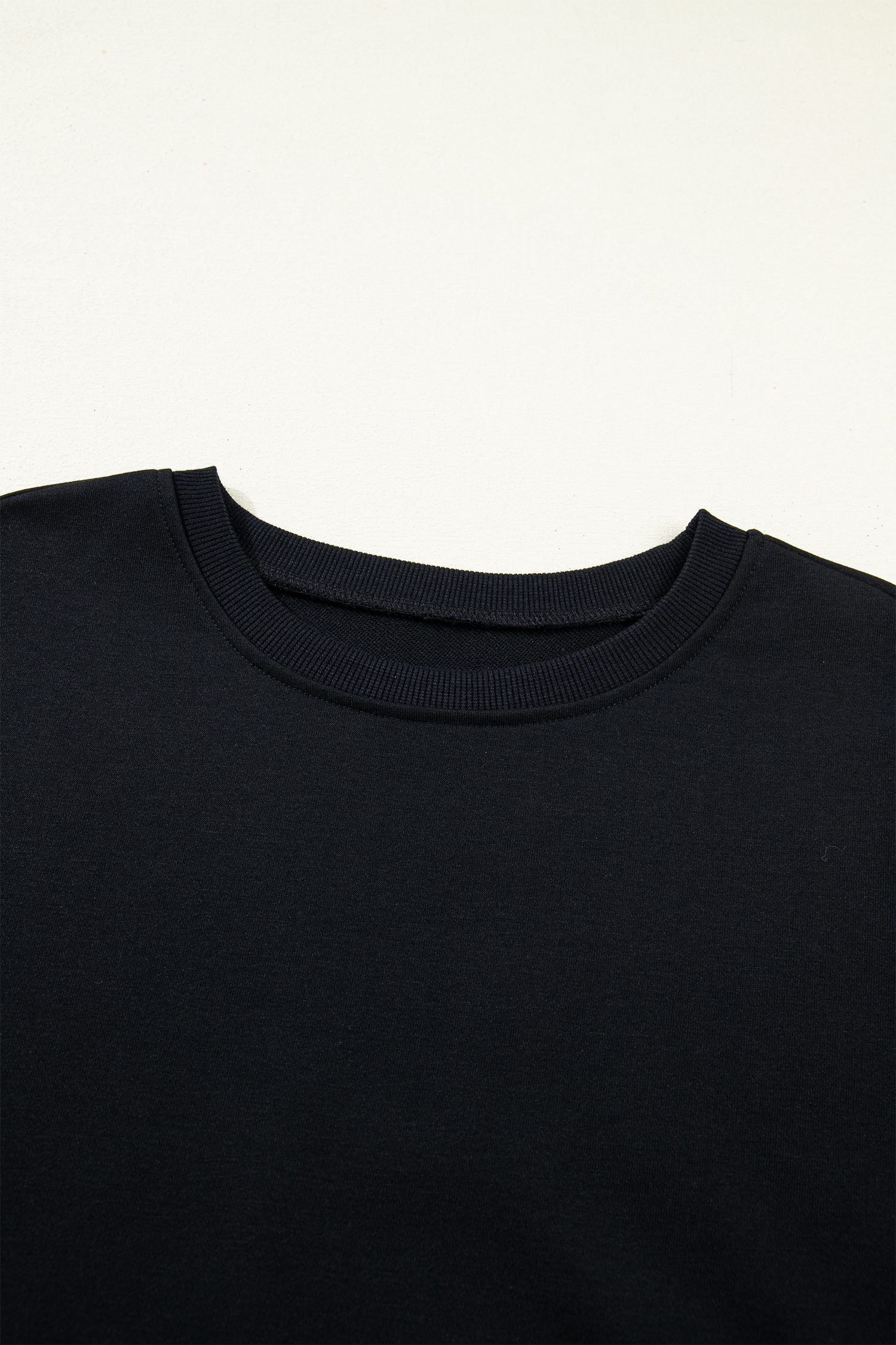 White LUCKY Clover Embroidered Long Sleeve Top