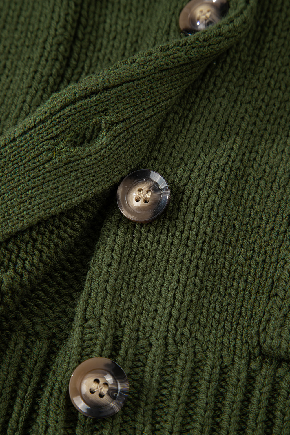 Moss Green Western Fashion Abstract Printed Cardigan Sweater