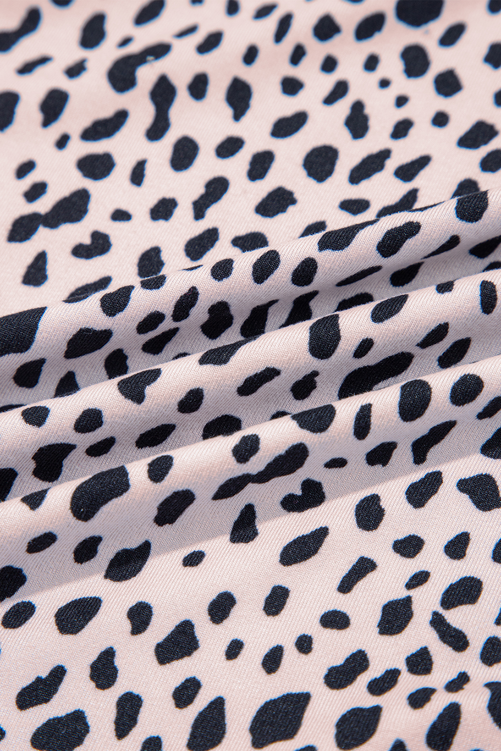 Apricot Leopard Round Neck Tank Top