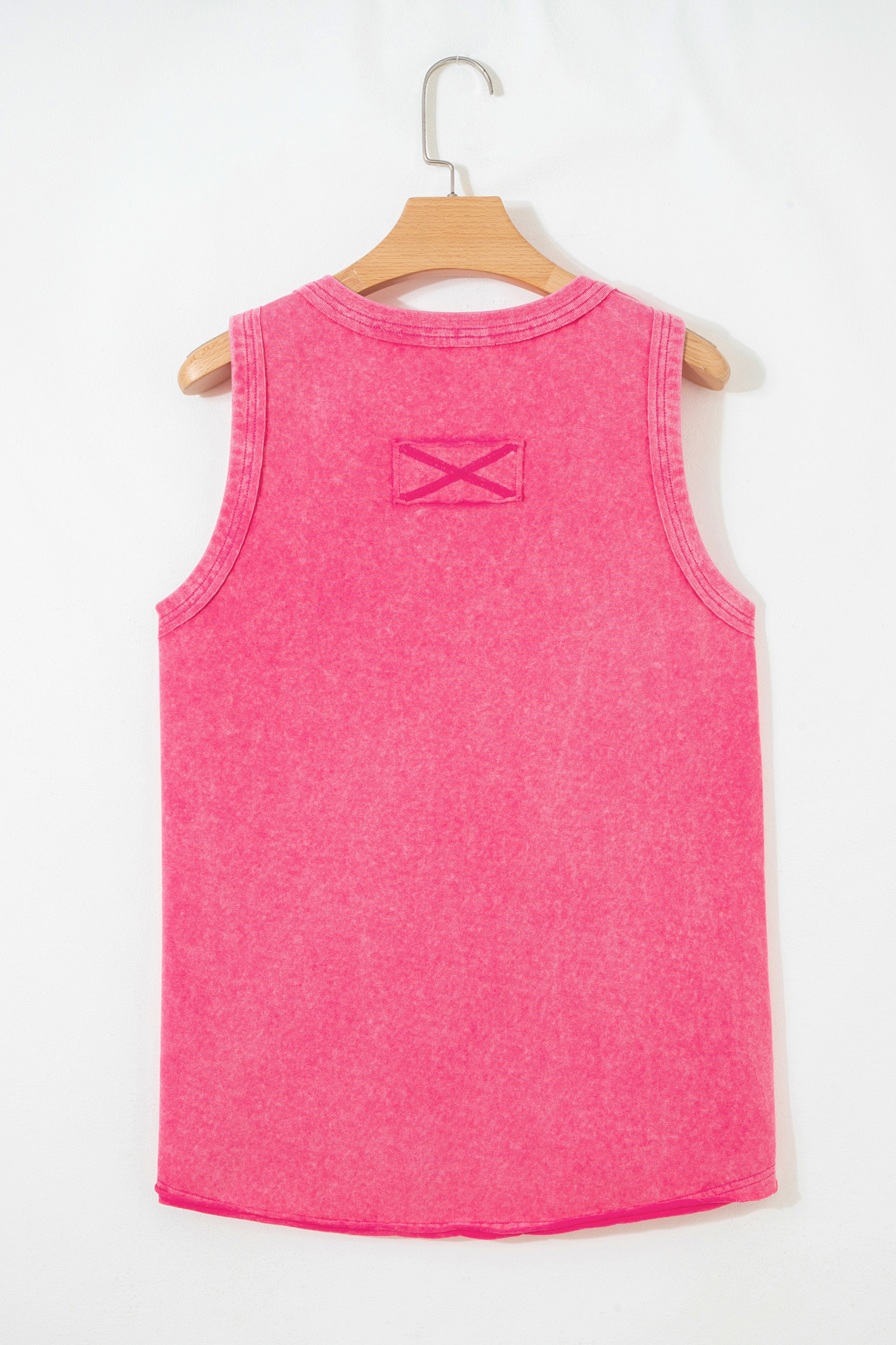 Red Dahlia Mineral Wash V Neck Tank Top